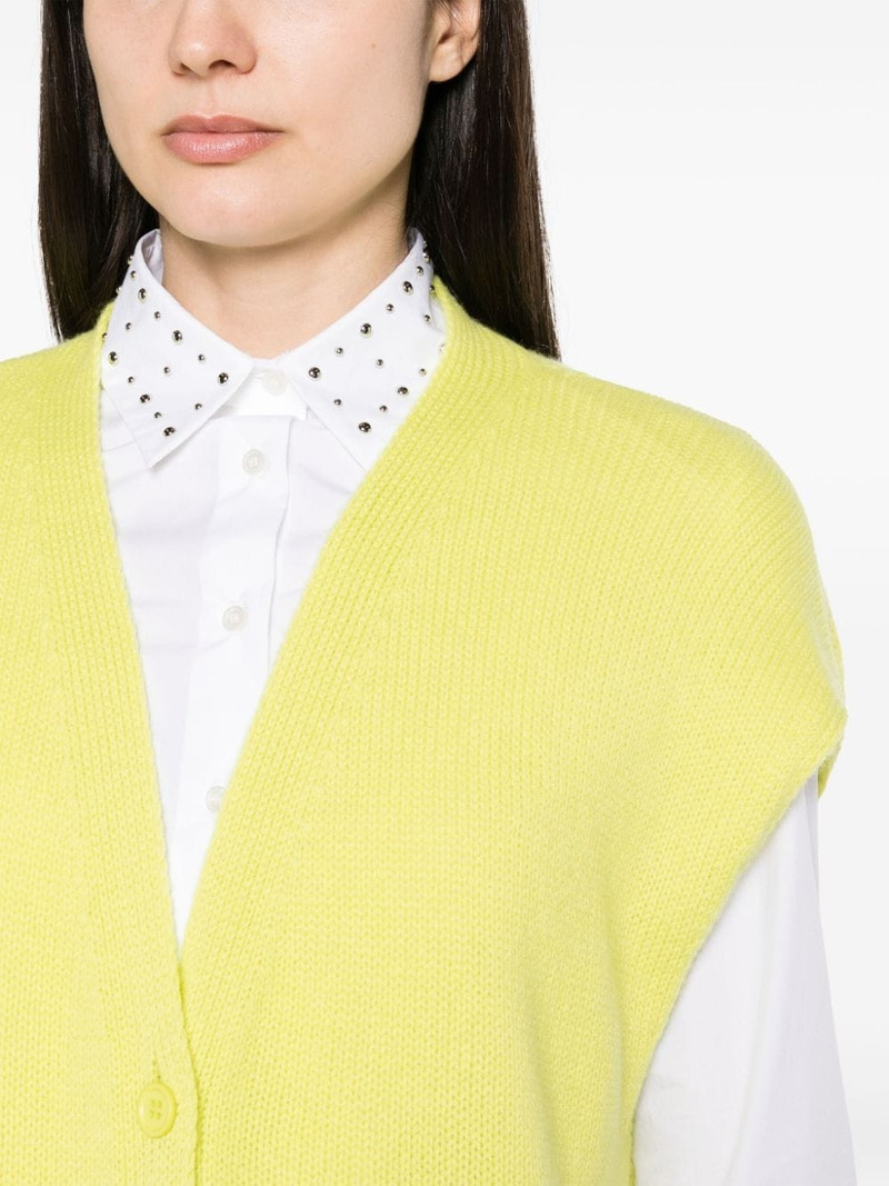 V-neck cashmere vest 5