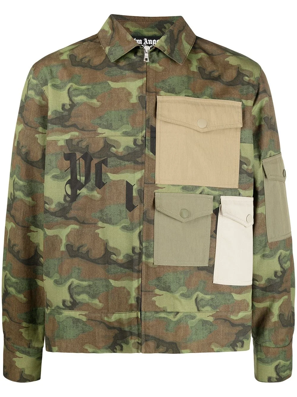 camouflage print pocket shirt - 1