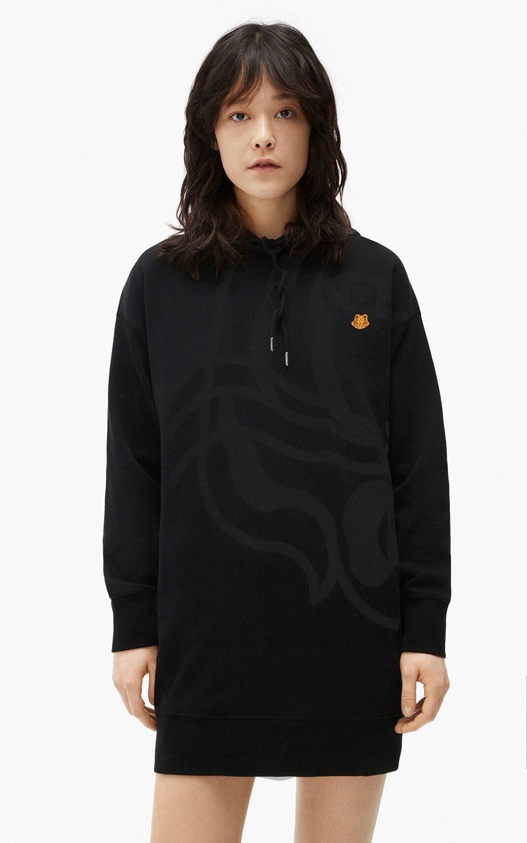 K-Tiger hooded sweater dress - 2
