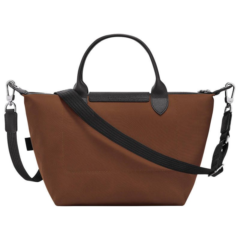 Le Pliage Energy S Handbag Chocolate - Recycled canvas 4