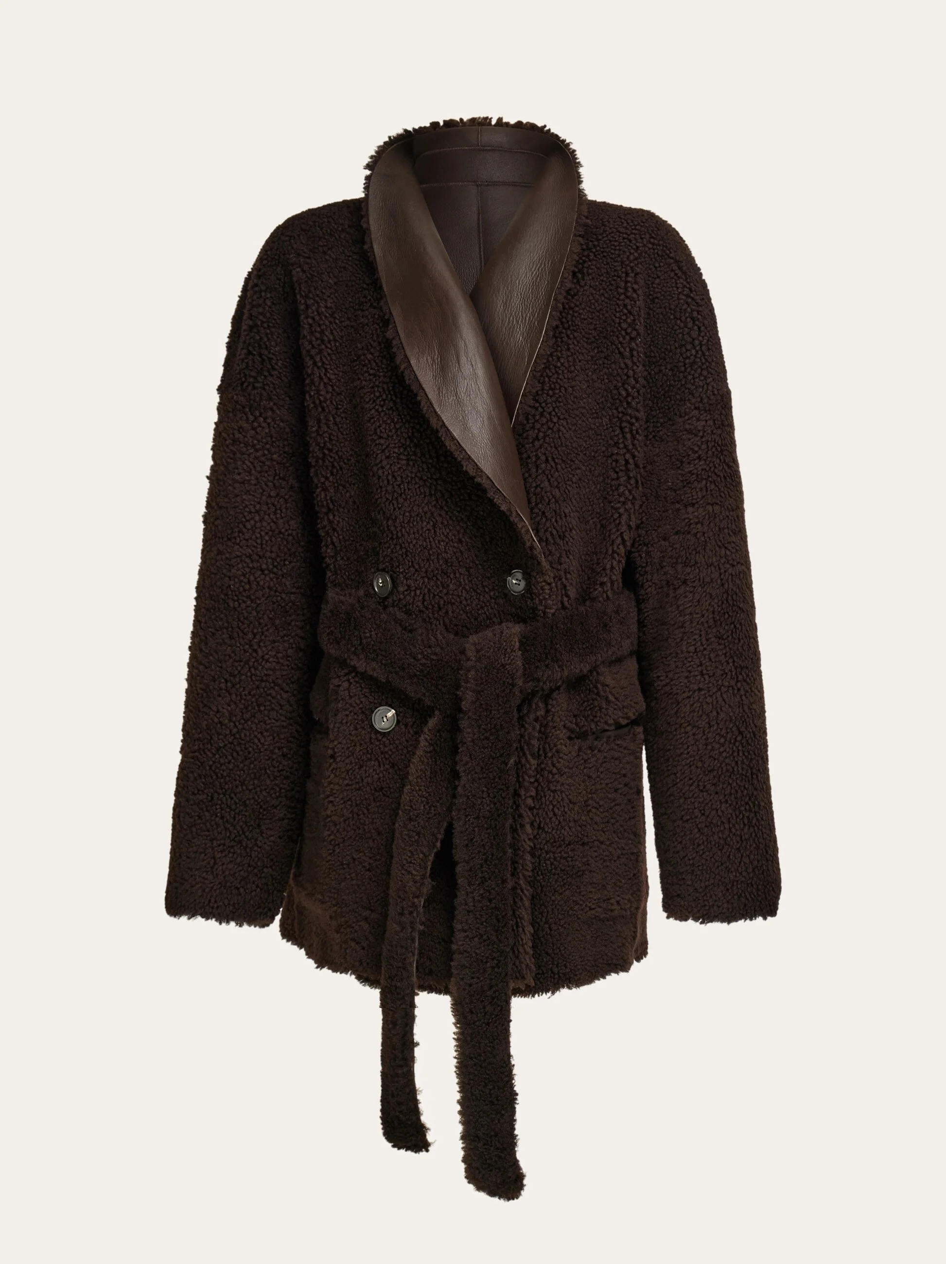 Reversible shearling jacket - 1