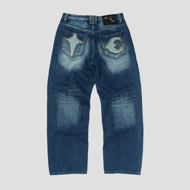 Thug Club TC LEATHER BACK POCKET JEANS outlook