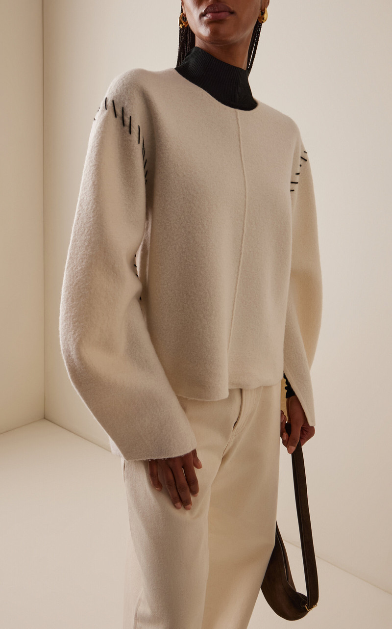 Oslo Oversized Wool Sweater white 3