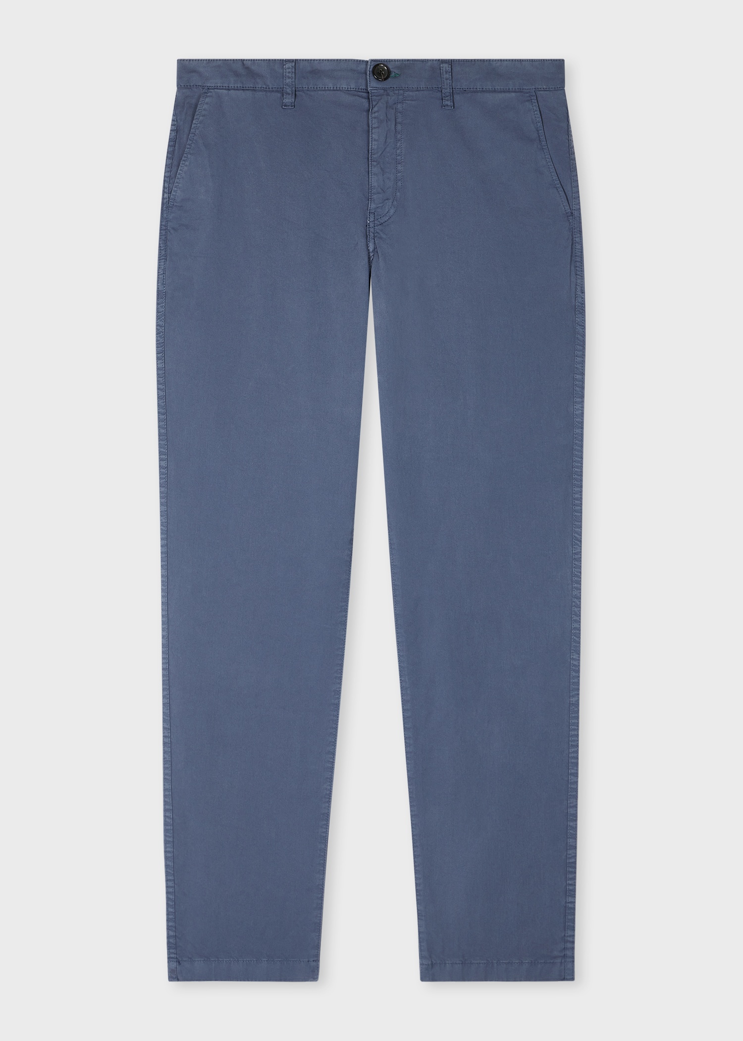 Tapered-Fit Powder Blue Stretch-Cotton Chinos - 1