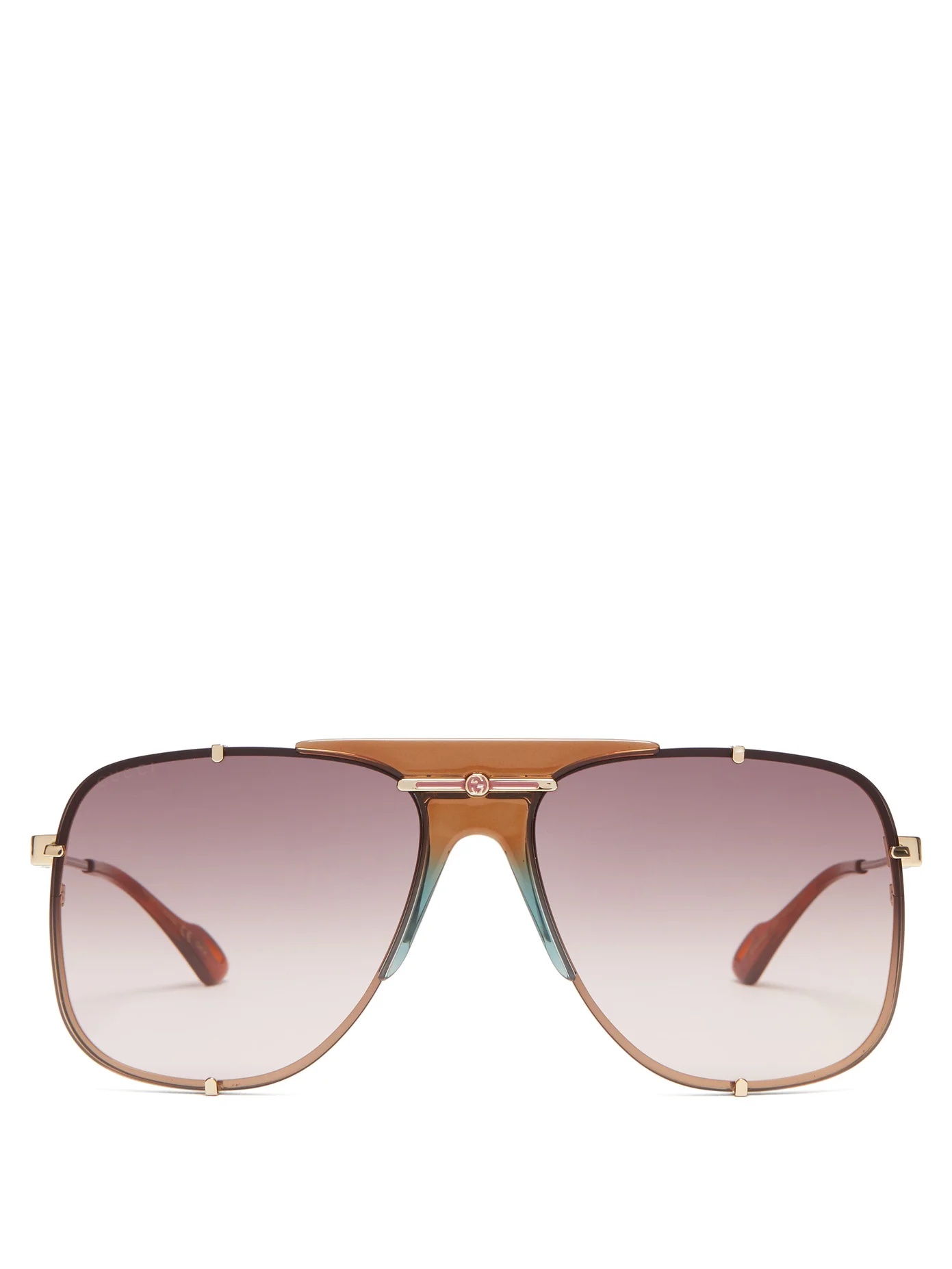 Aviator acetate sunglasses - 1