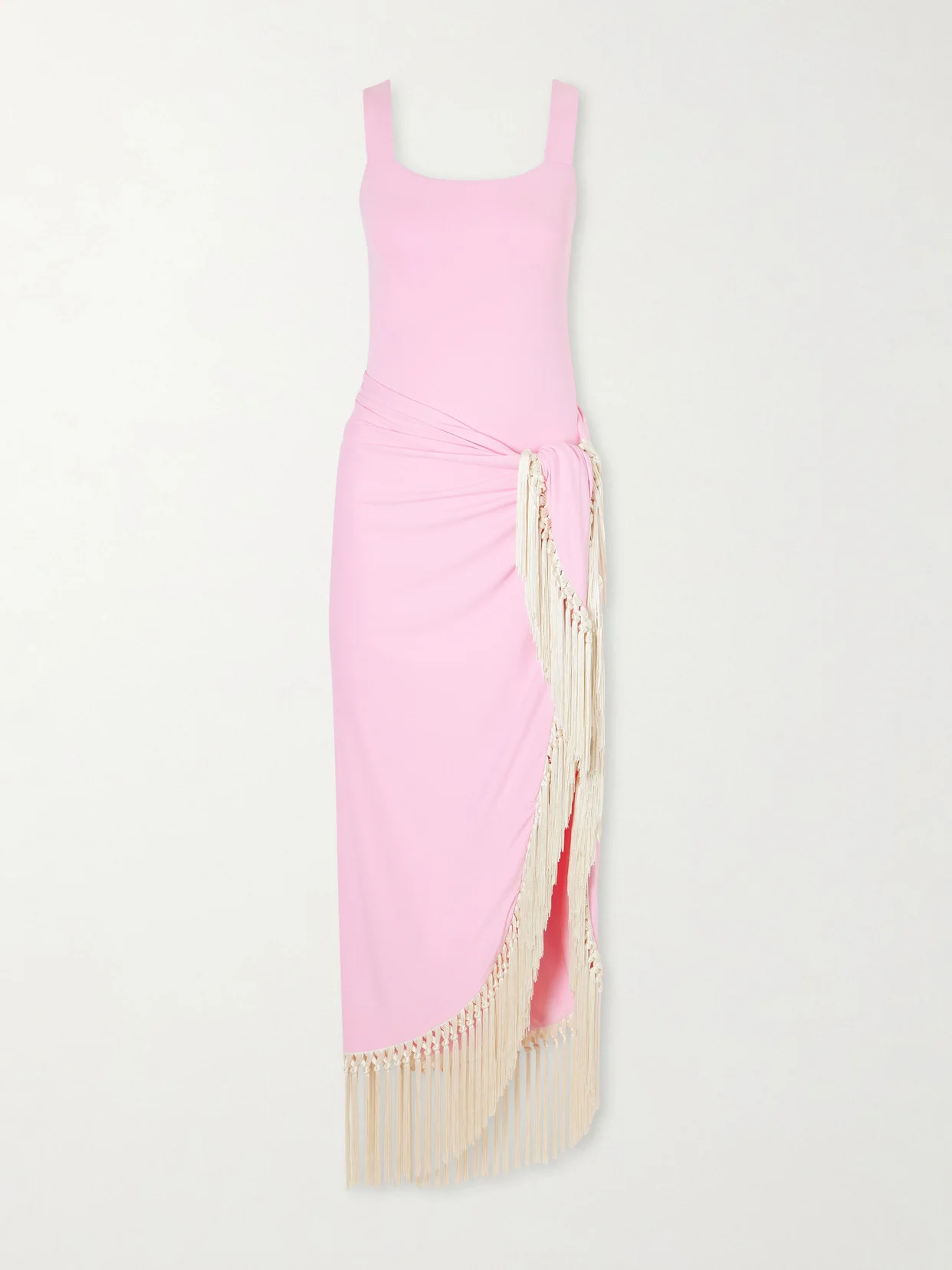 Lido Fringed Swimsuit And Pareo Set - 1