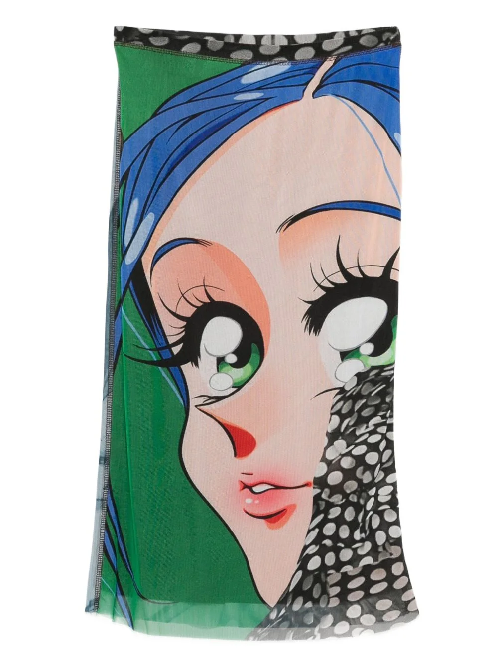 printed pencil midi skirt - 1