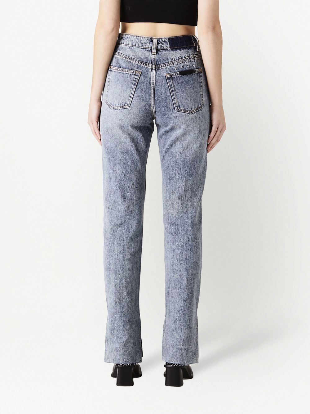 mid-rise straight jeans - 3