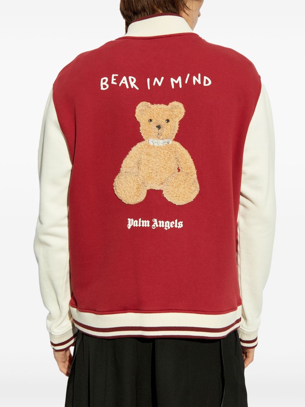 bear-motif bomber jacket - 4