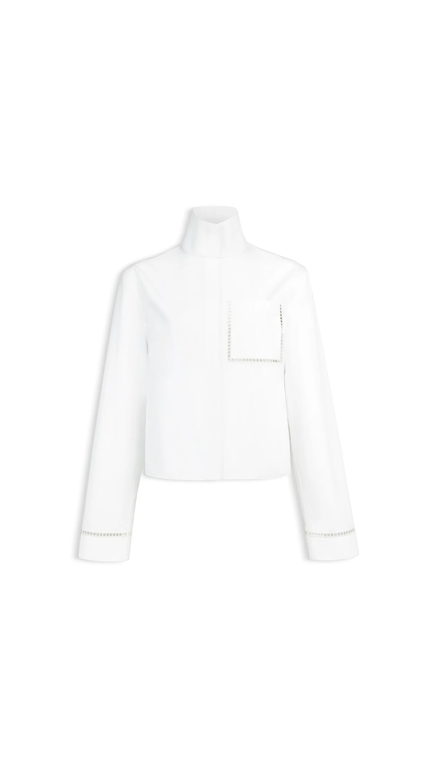 POPLIN LADDER STITCH SHIRT - 1
