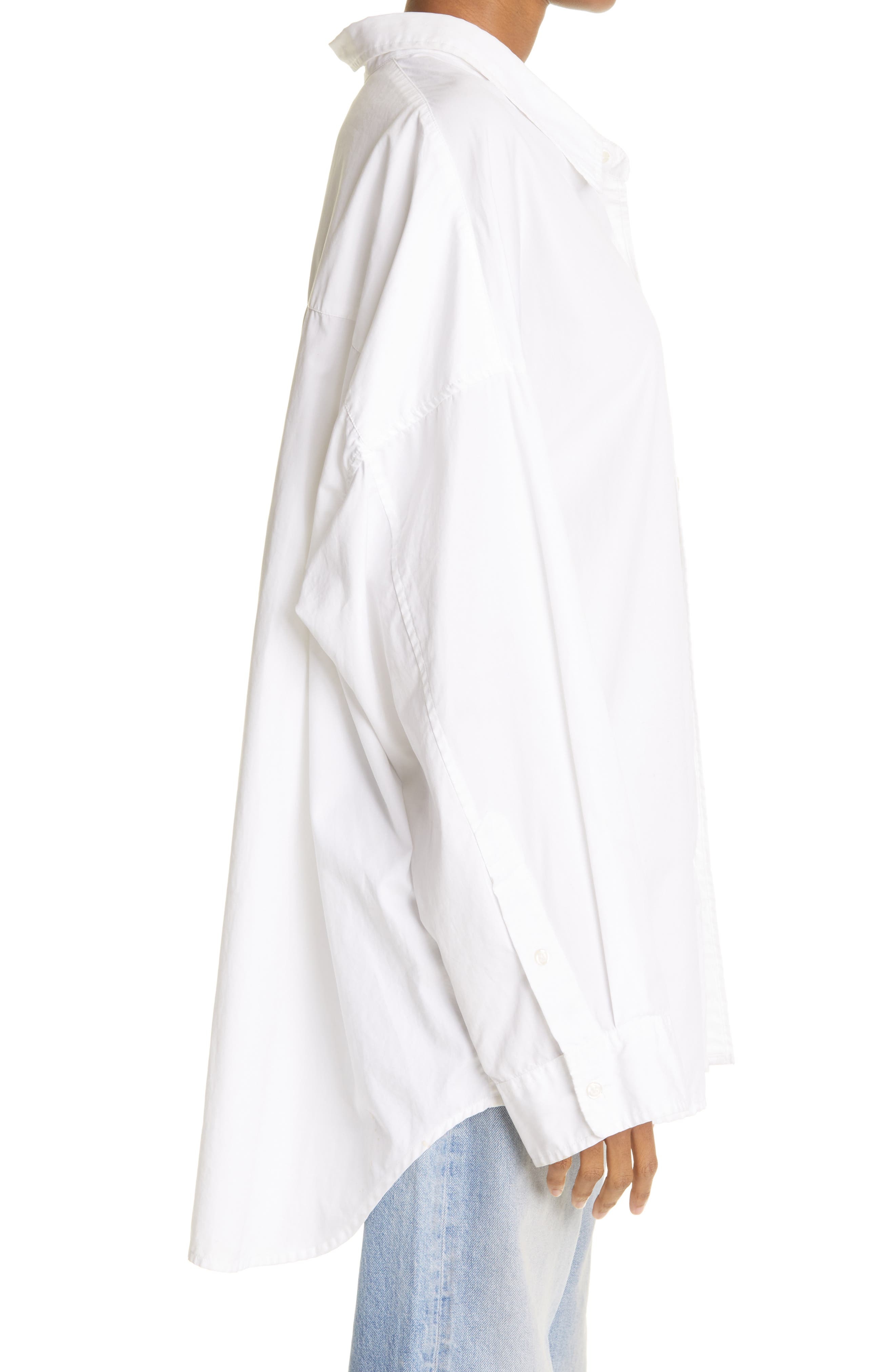 Oversize Oxford Button-Up Shirt - 3