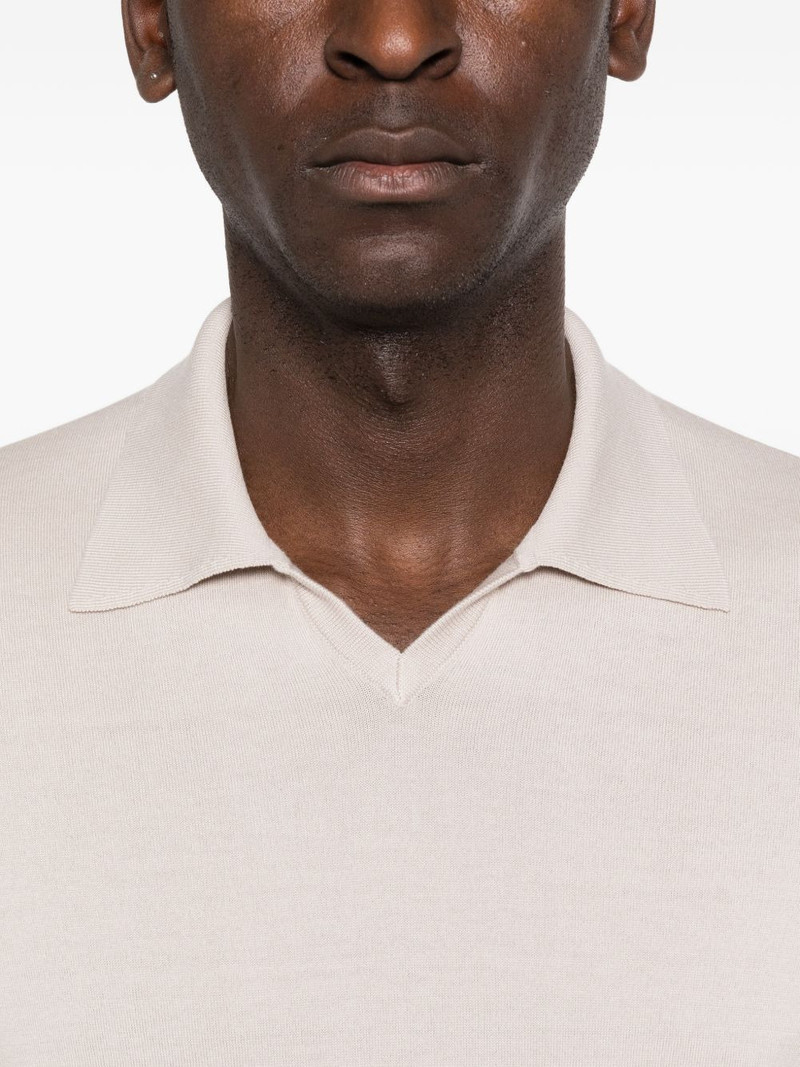 knitted cotton polo shirt 5