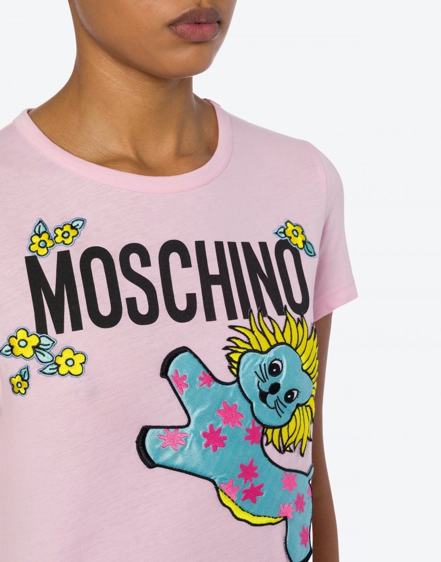ANIMAL PATCH ORGANIC COTTON JERSEY T-SHIRT - 4