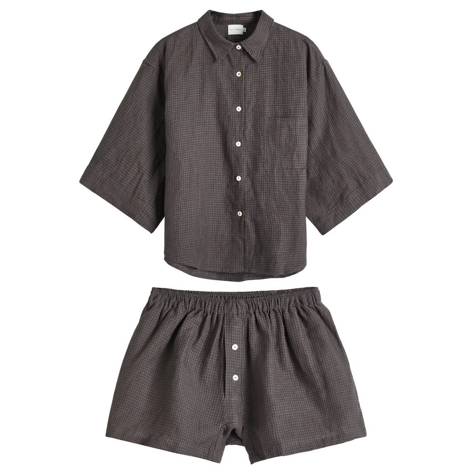 Deiji Studios Linen Slate Check 03 Set - 1