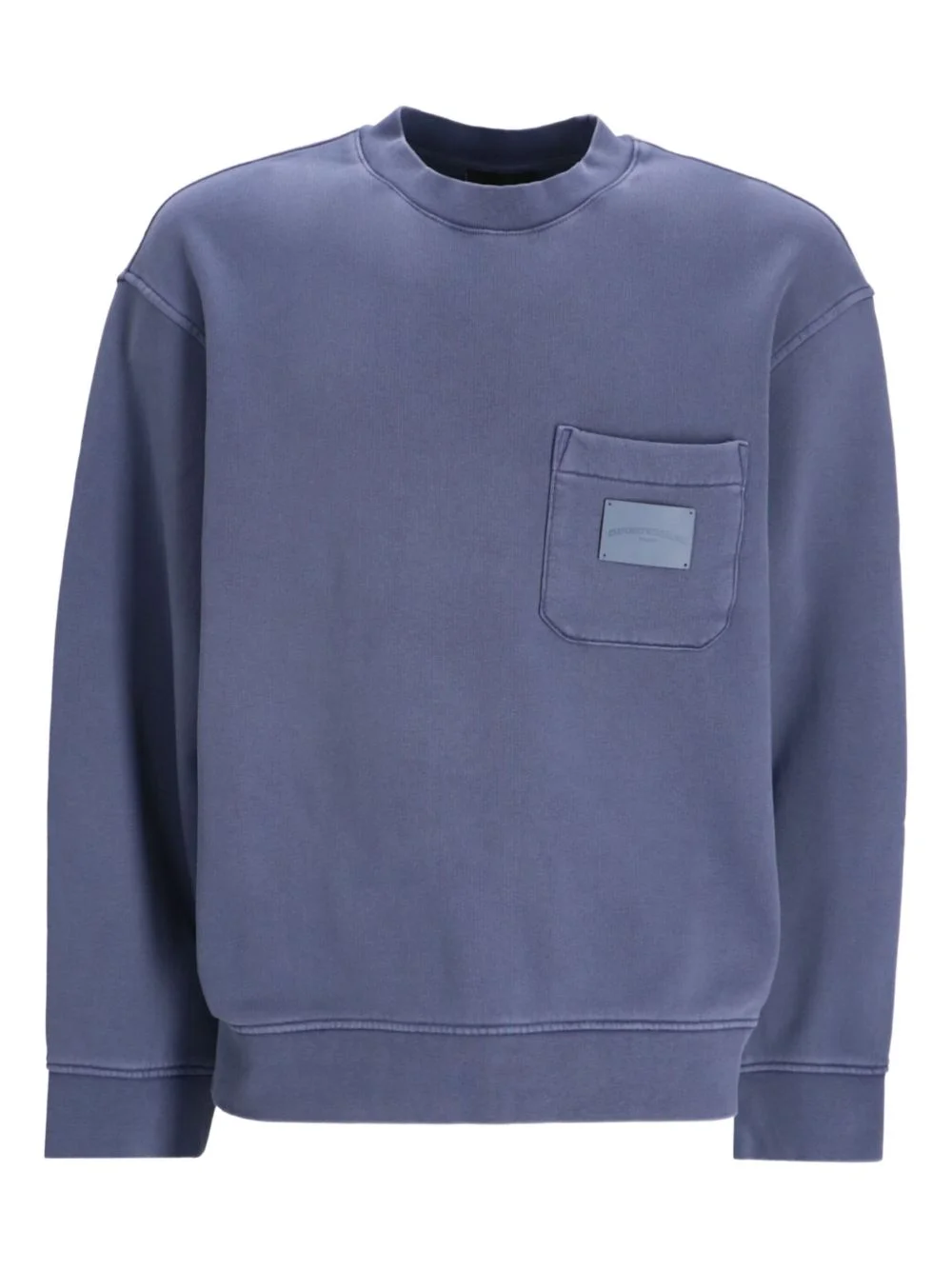 patch-pocket cotton sweatshirt - 1