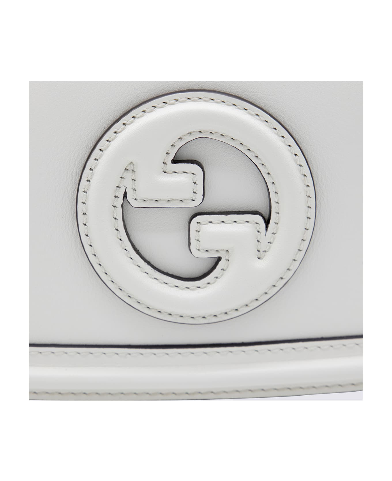 White Leather Blondie Shoulder Bag - 4