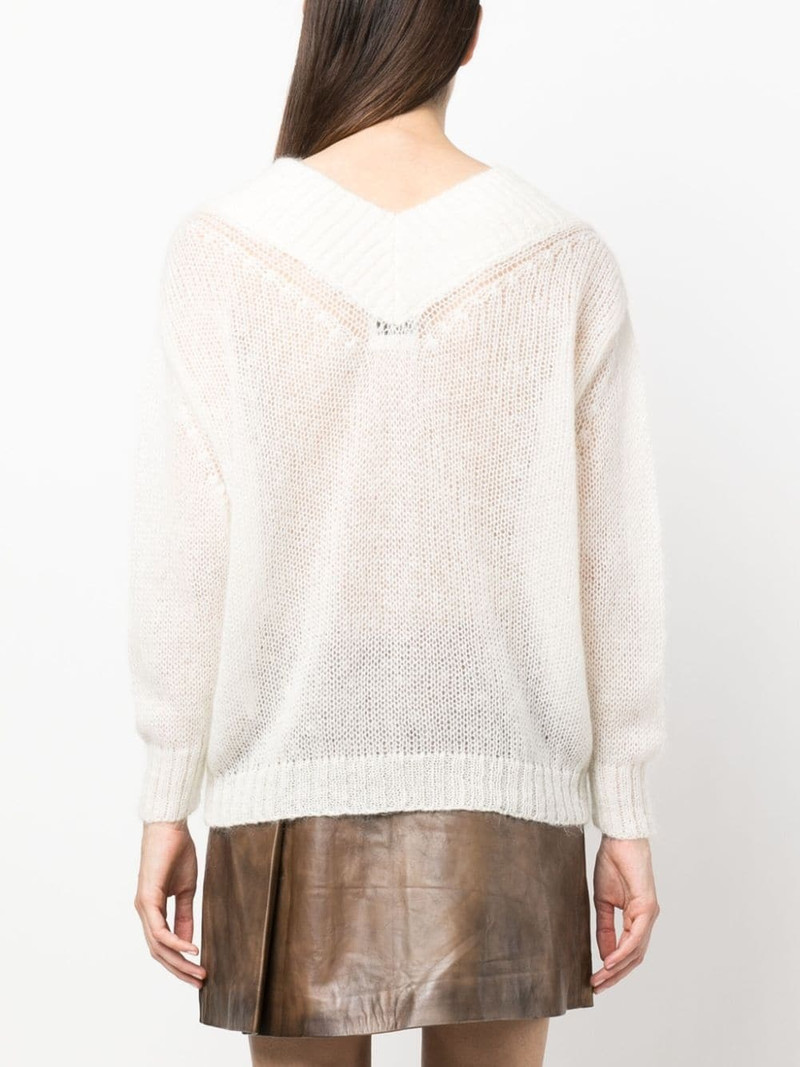 open-knit mohair-blend jumper 4