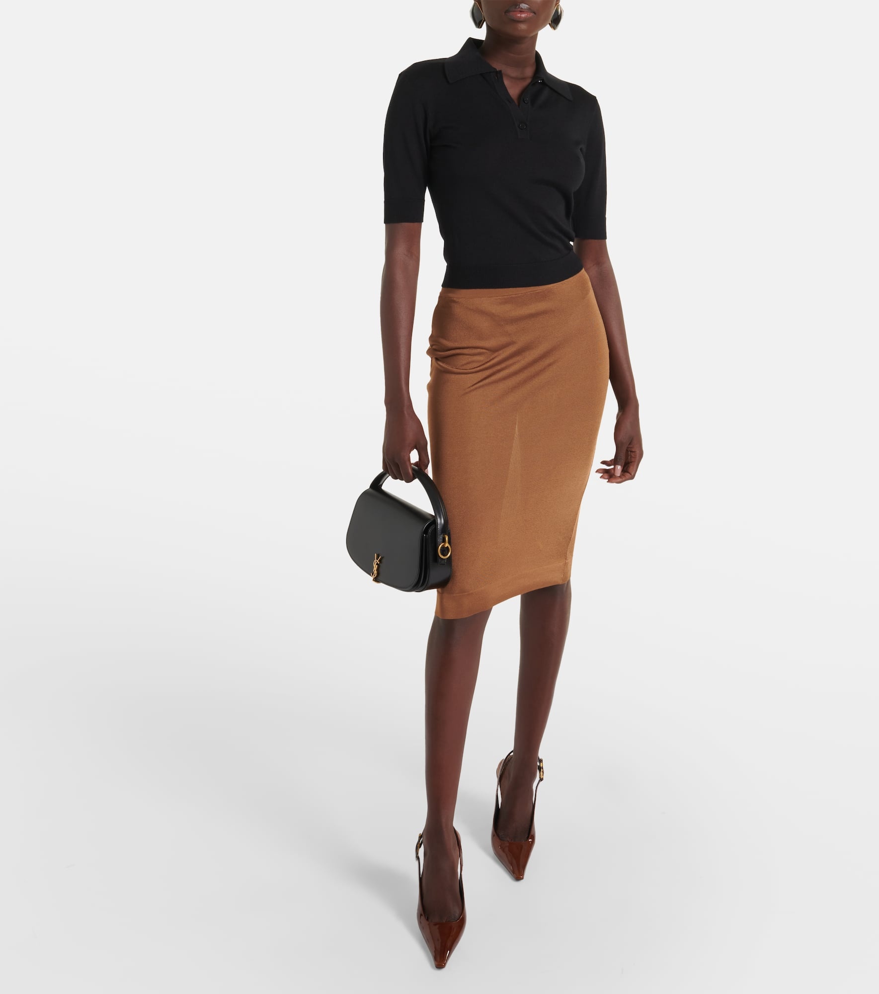 Cashmere, wool and silk polo shirt - 2