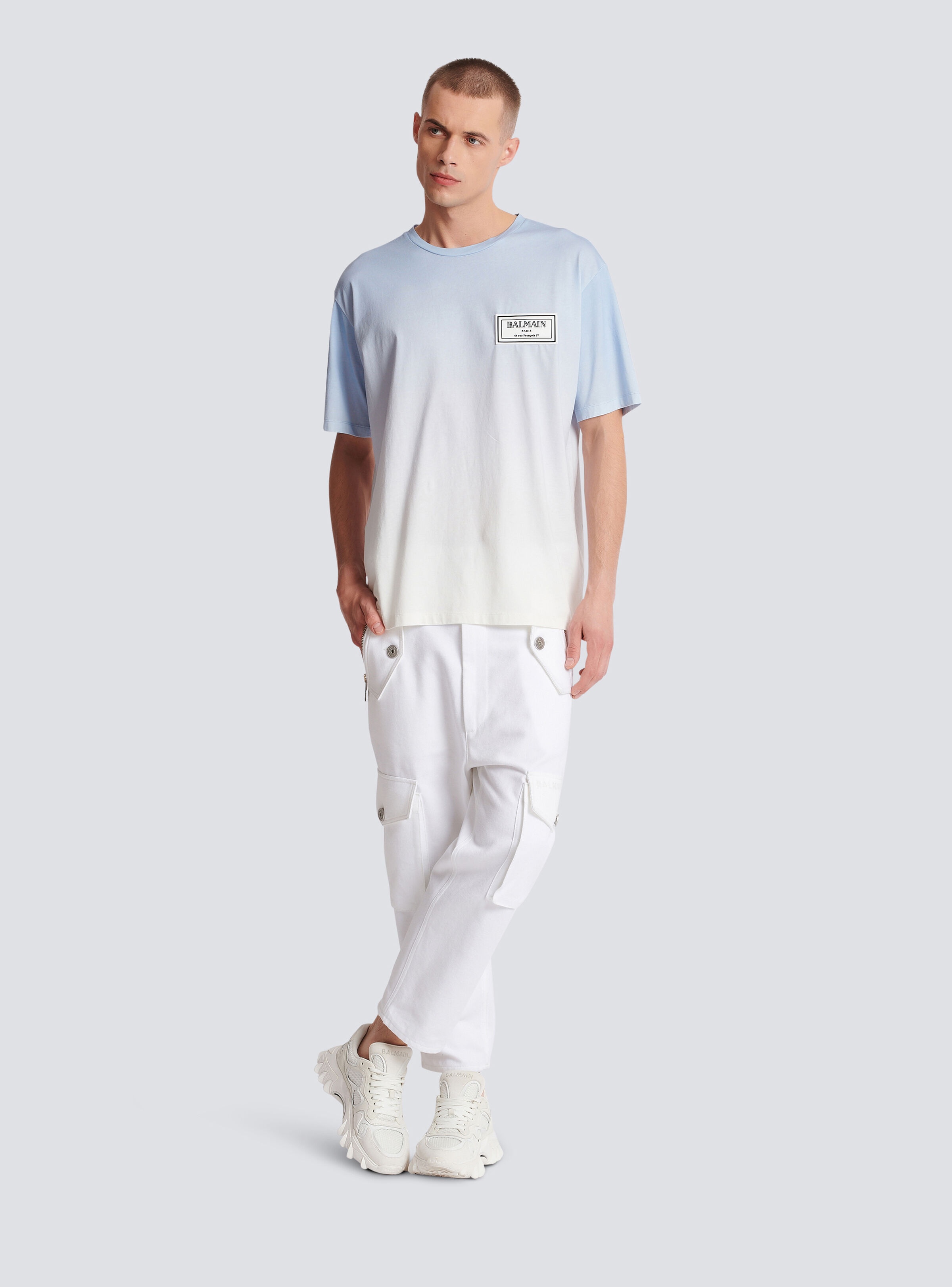 Gradient T-shirt with rubber patch - 2