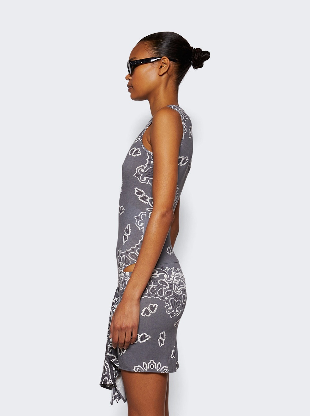 Mini Bandana Dress Grey - 4