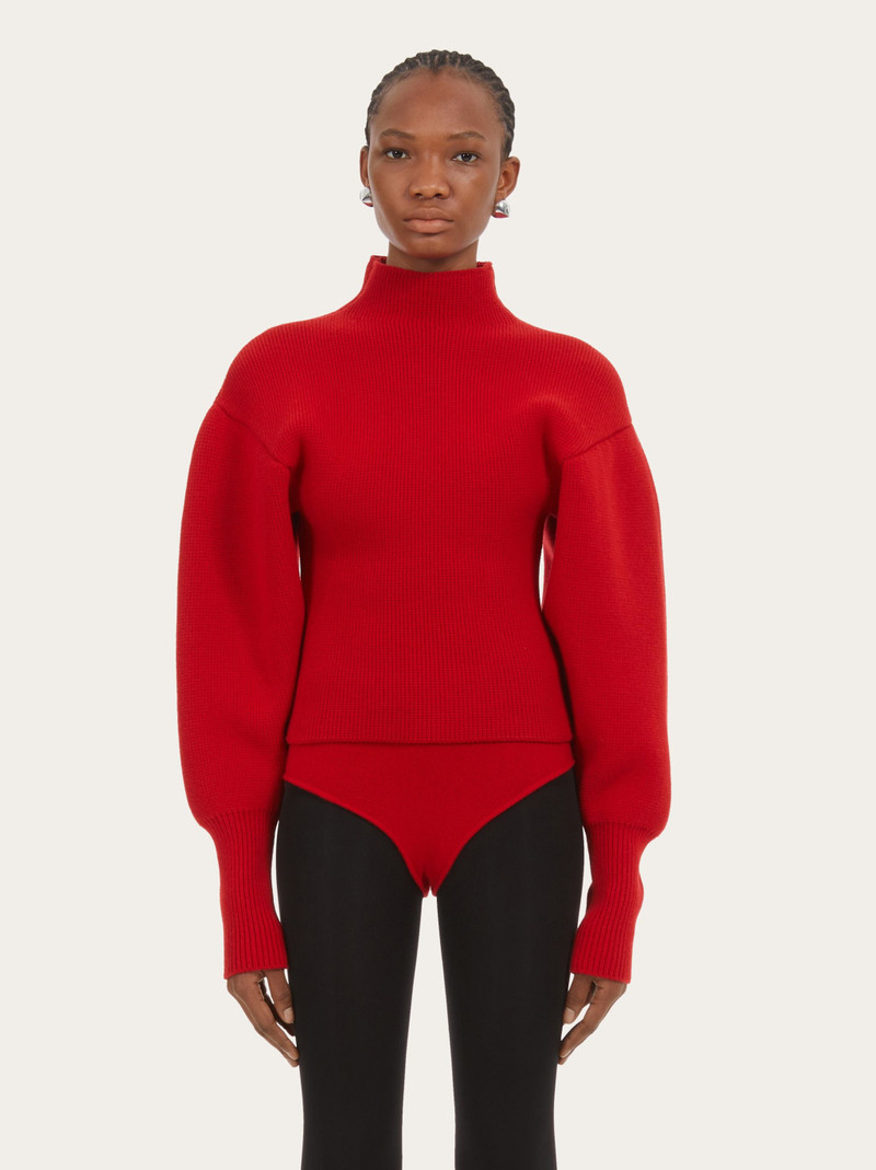 FERRAGAMO Puffed sleeve sweater outlook