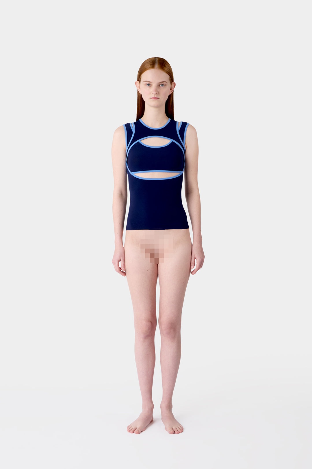SUPER STRETCH COMBINED TOP / dark blue - 4