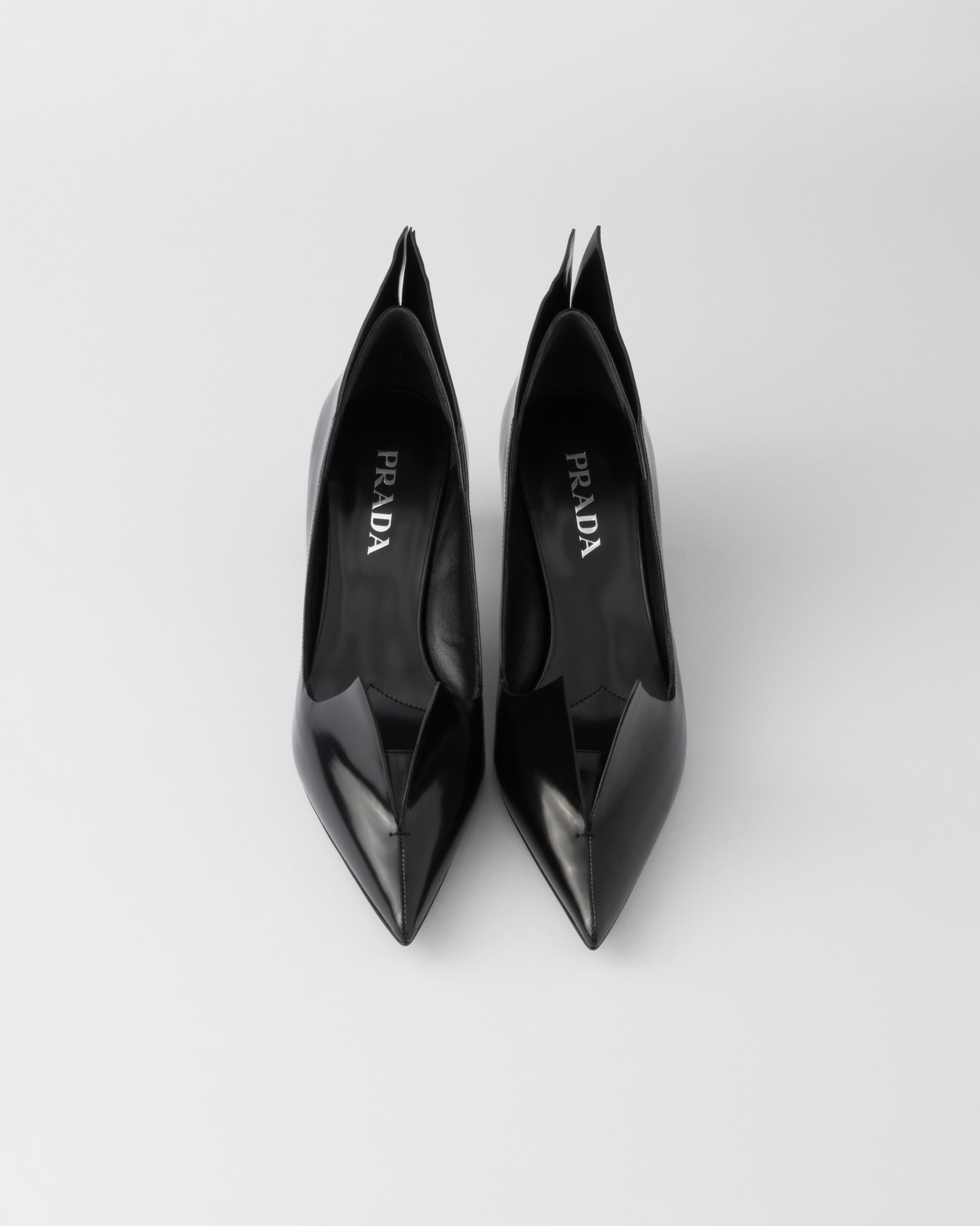 Brushed leather pumps - 3