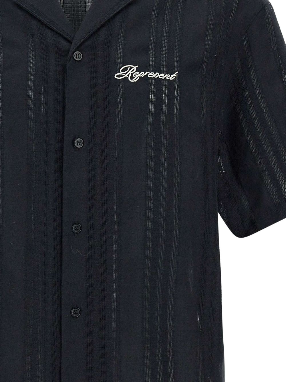 logo-embroidered shirt - 4