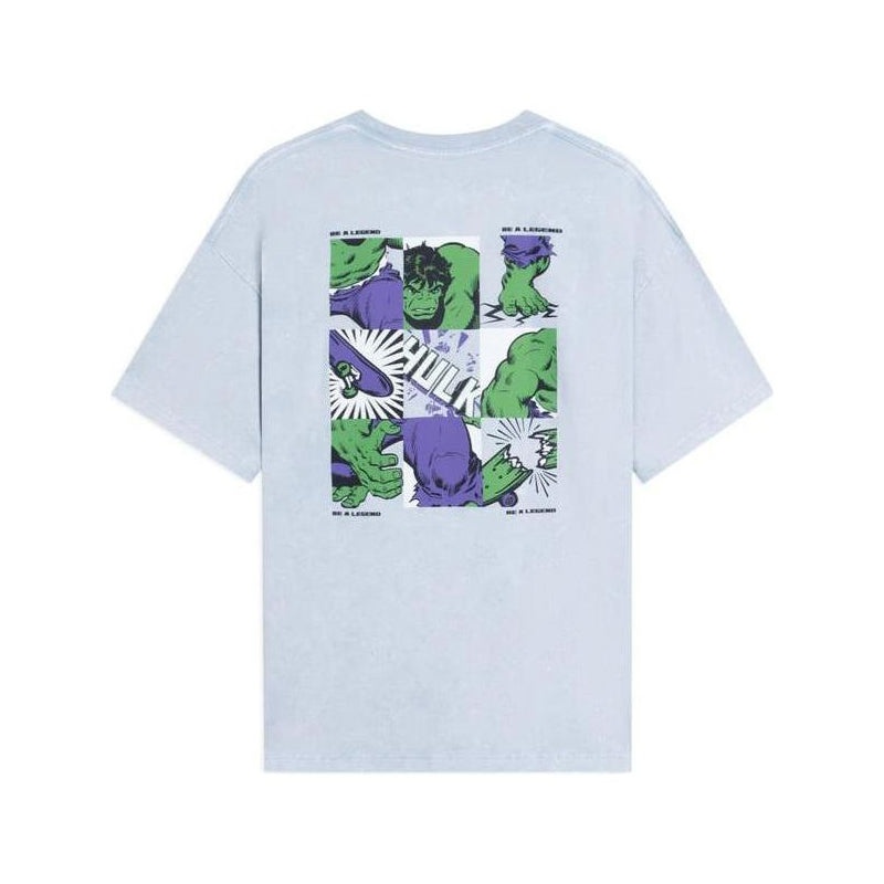 Li-Ning x MARVEL Hulk Comic Graphic T-shirt 'Light Blue' AHSSB93-3 - 2