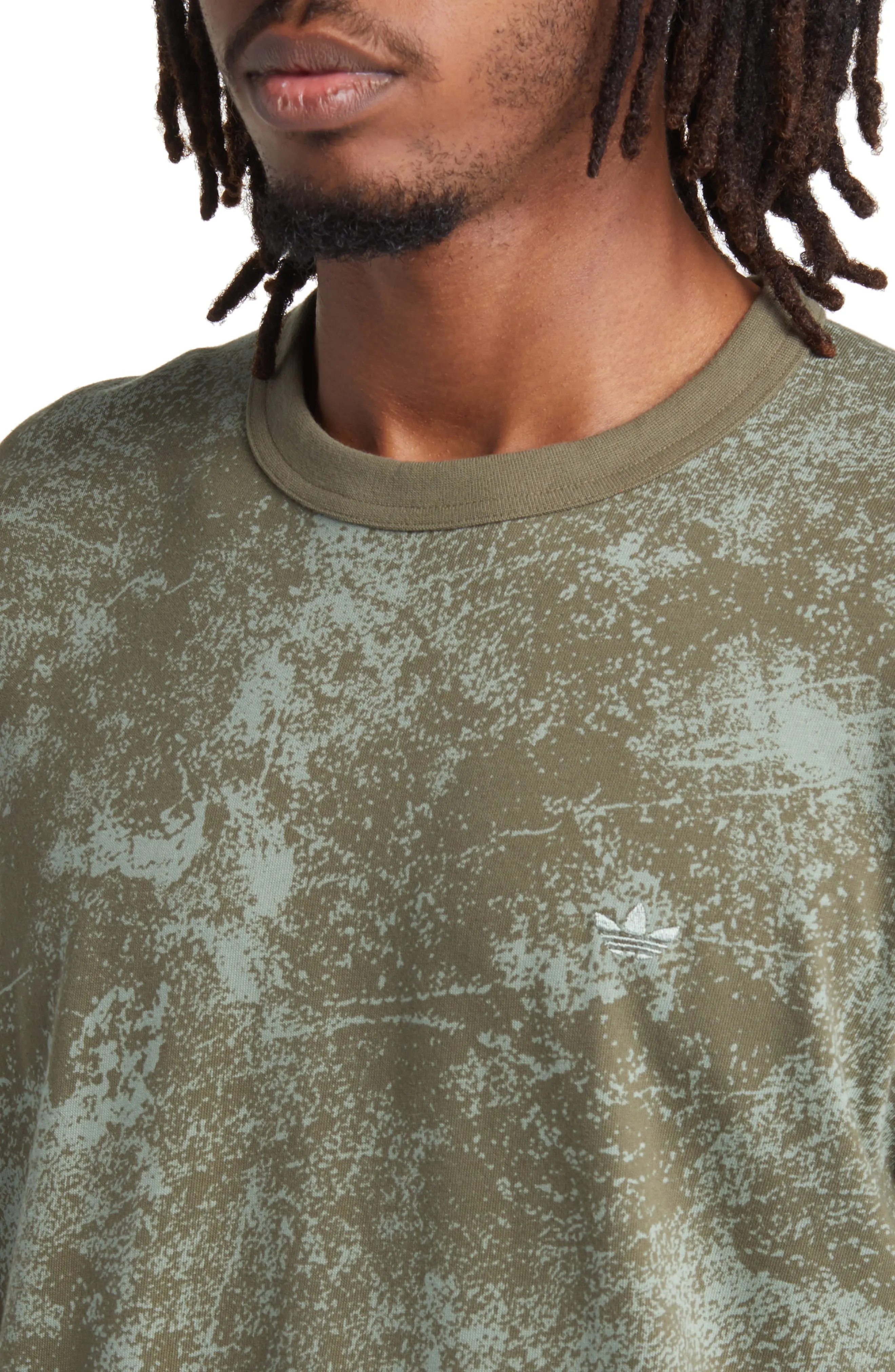 Camo Print Cotton T-Shirt - 4