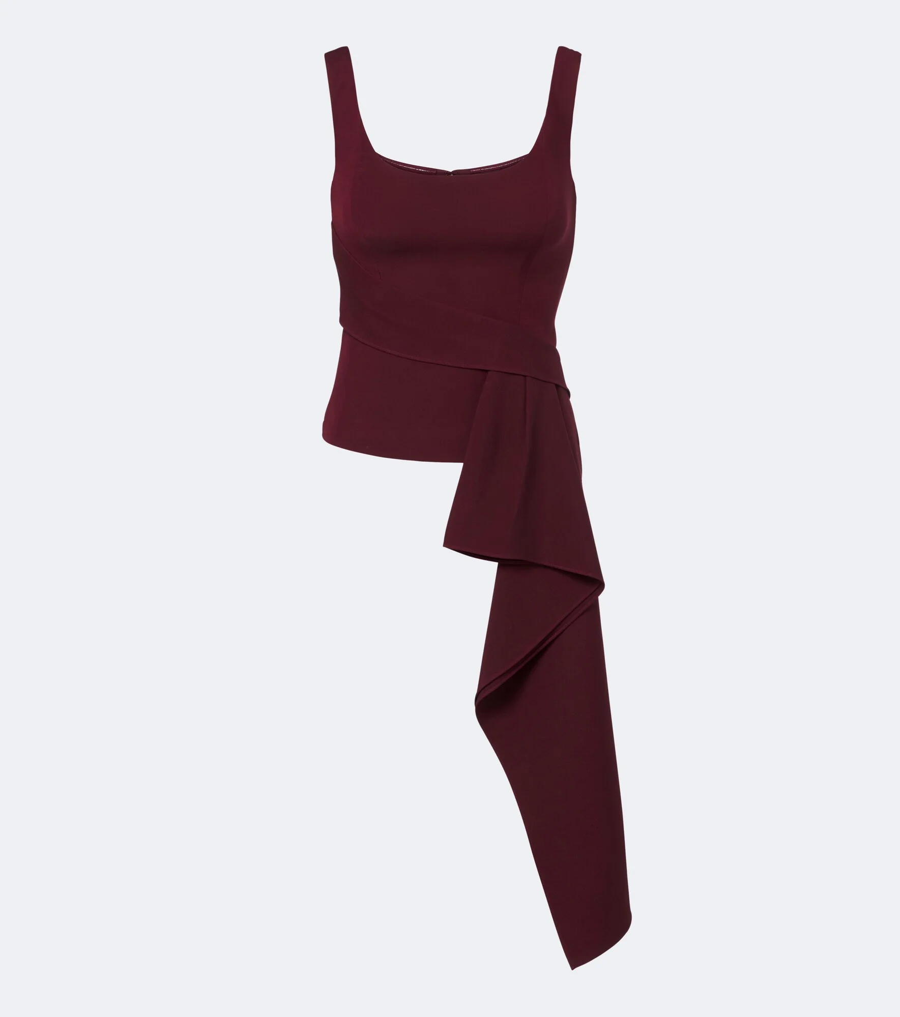 Draped wool and silk top - 1