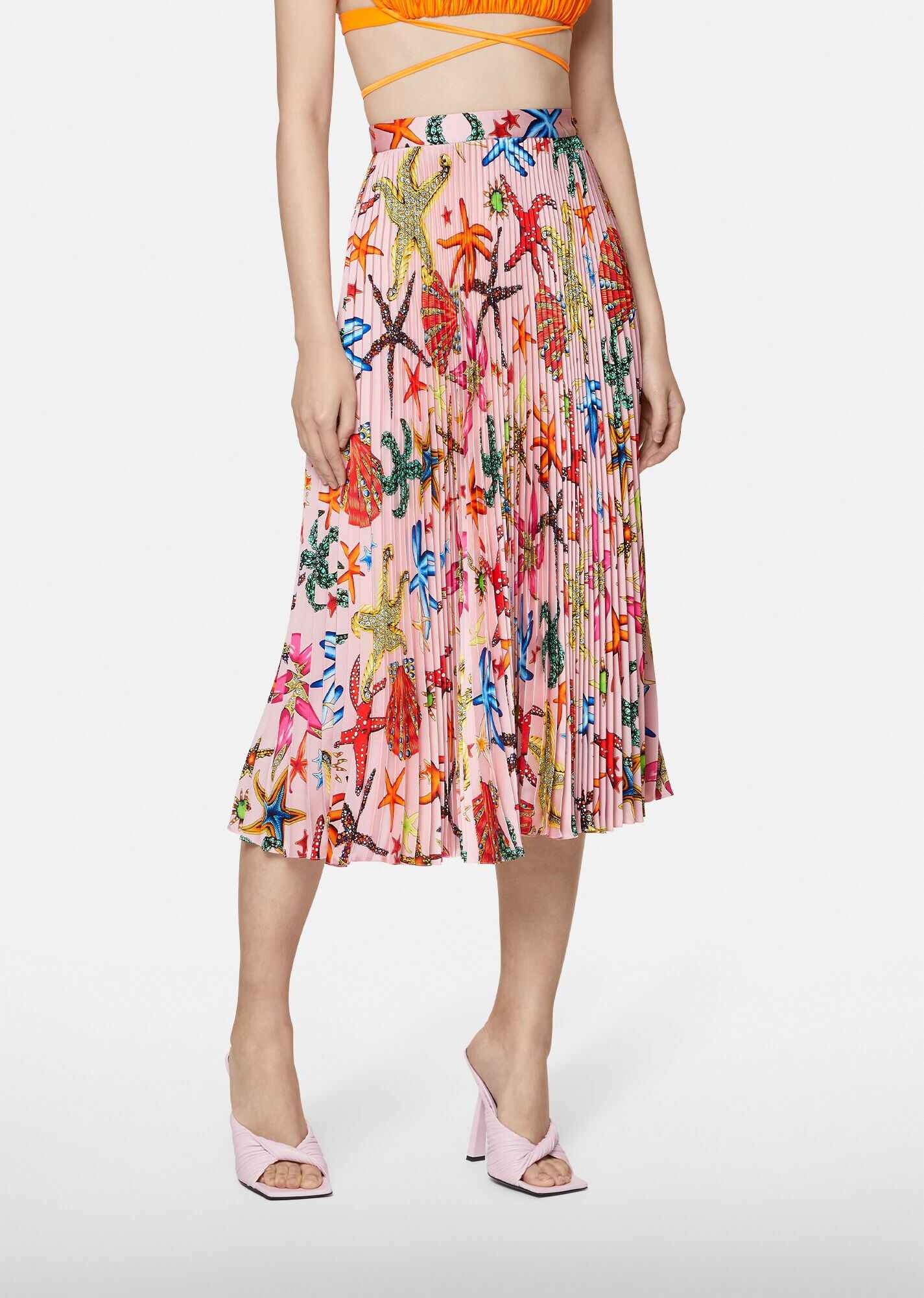 Trésor de la Mer Print Pleated Midi Skirt - 2