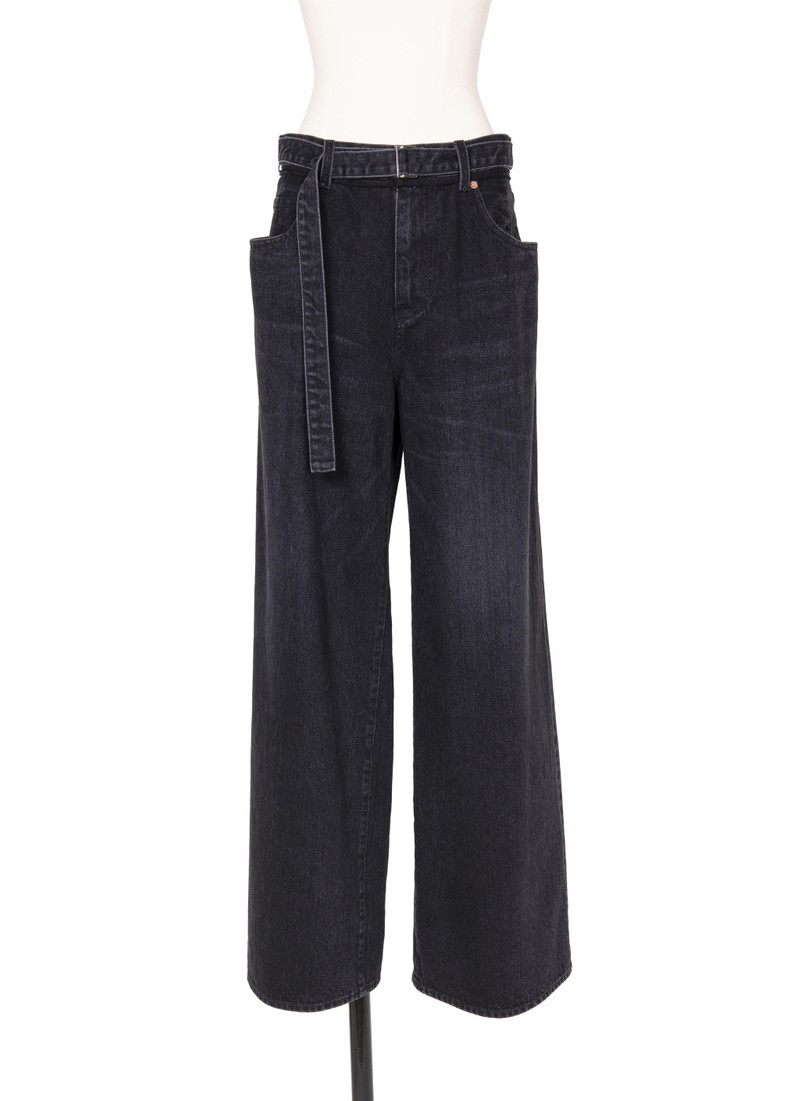 Wide Denim Pants - 1
