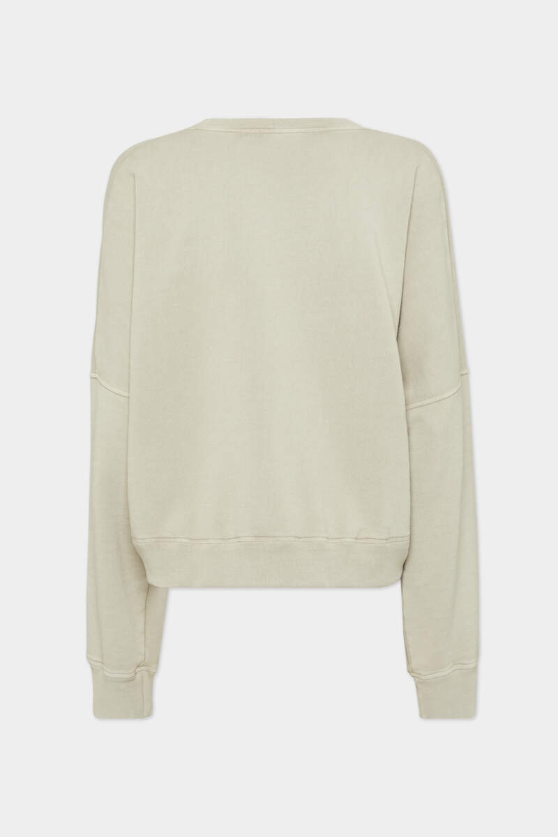 DSQUARED2 FADE DYED ONION CROPPED SWEATSHIRT outlook