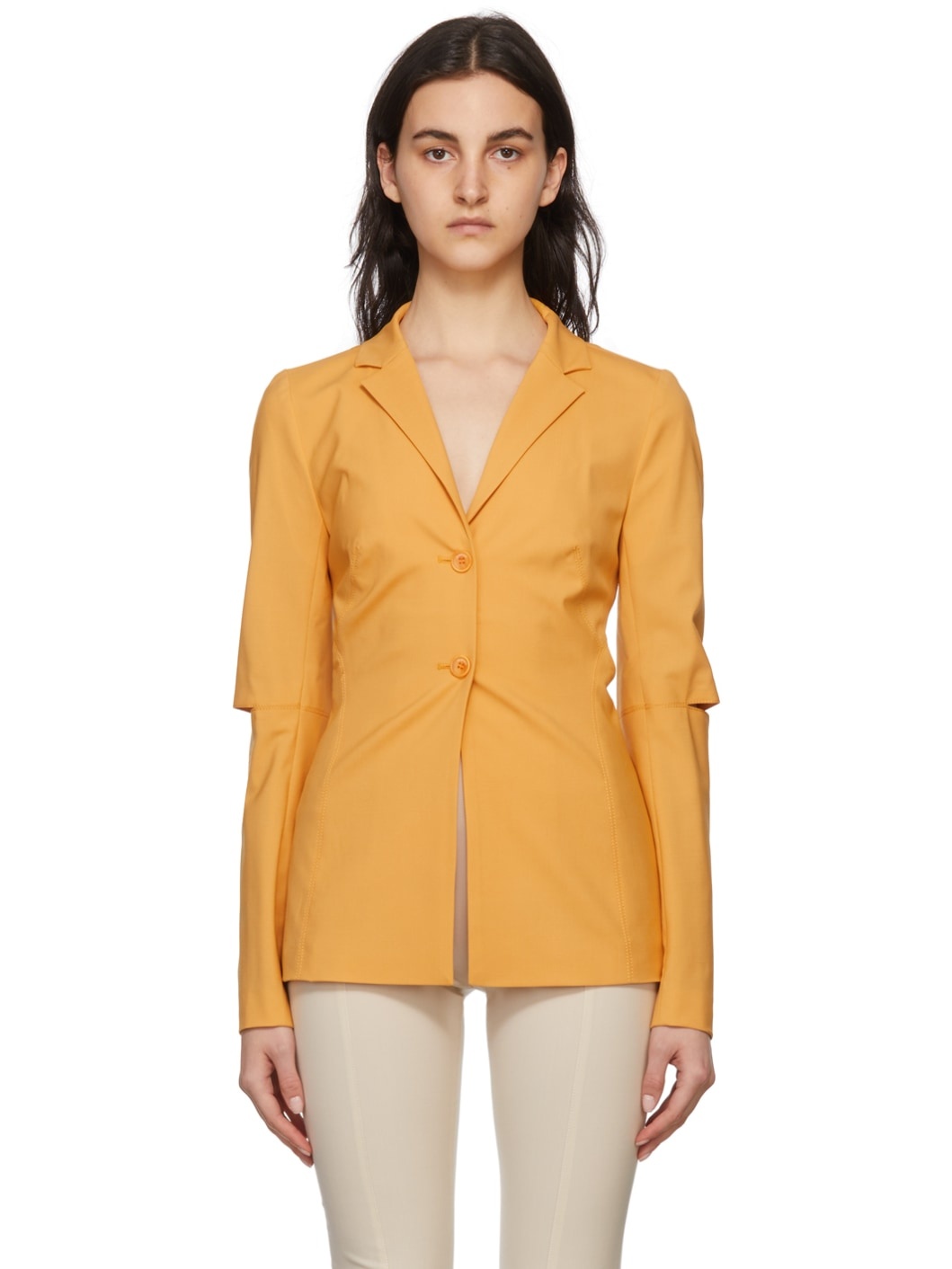 Orange 'La Veste Melo' Blazer - 1