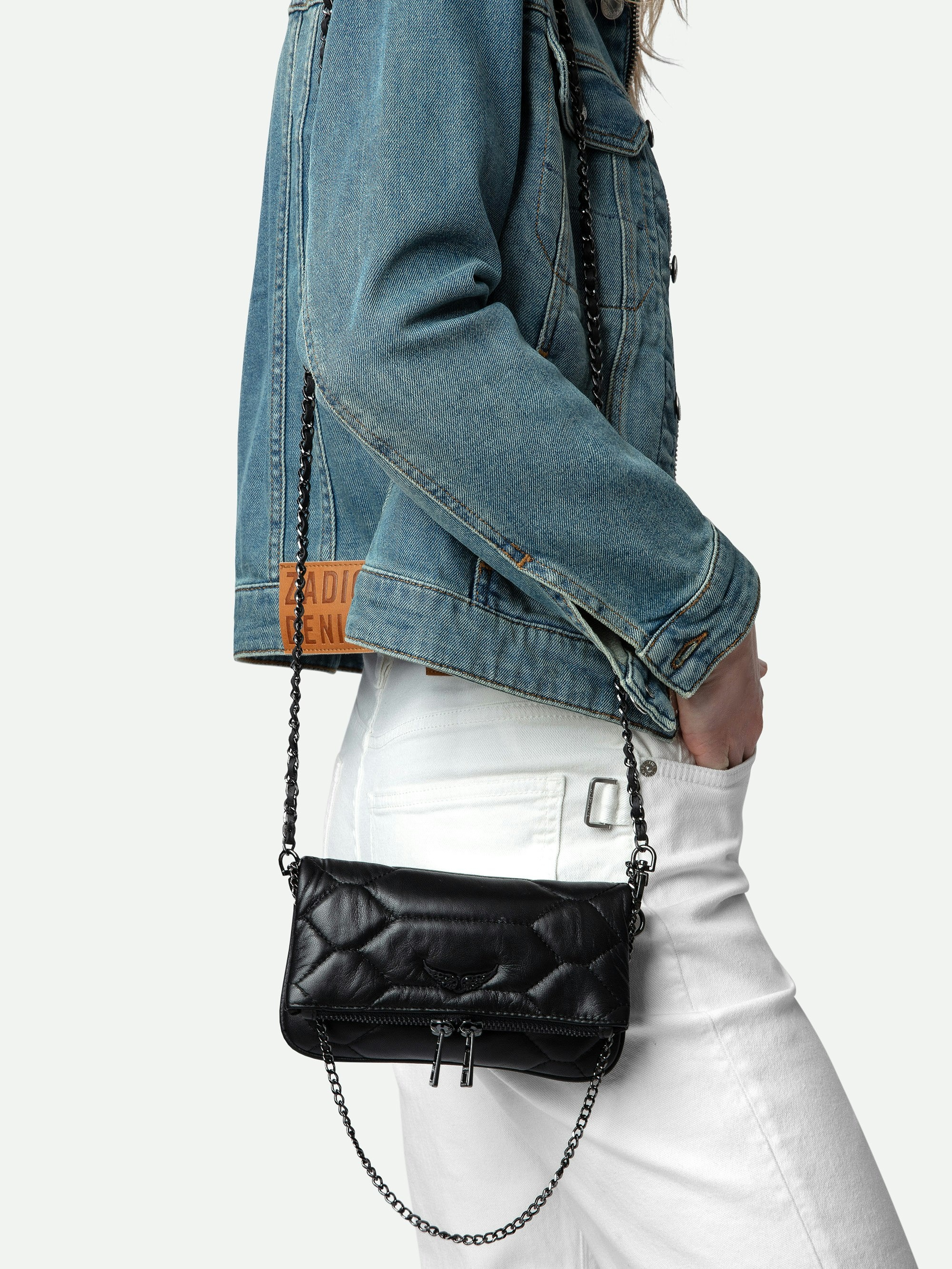 Rock Nano Quilted Leather Clutch - 7