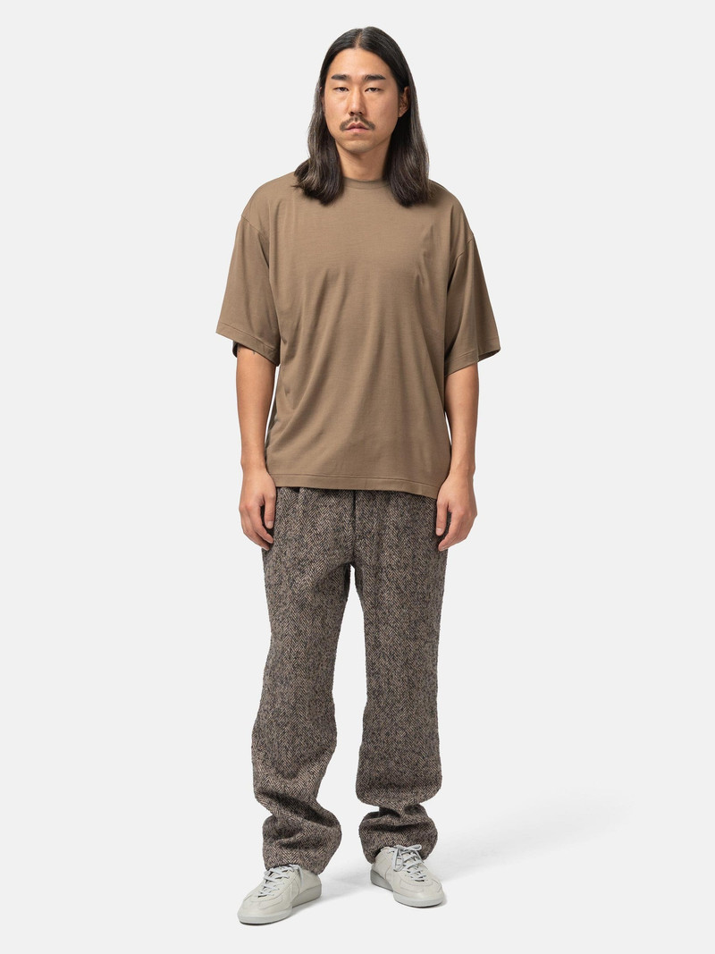 KAPTAIN SUNSHINE Super Soft Merino Tenjiku Half Sleeve Mocha Brown outlook