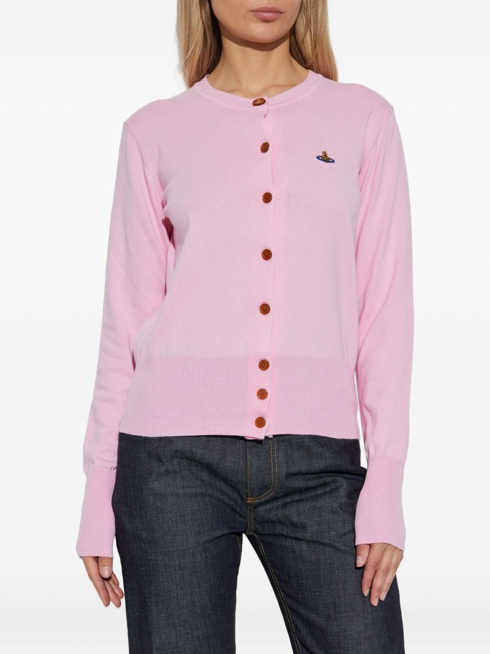 Orb-embroidered cardigan - 3