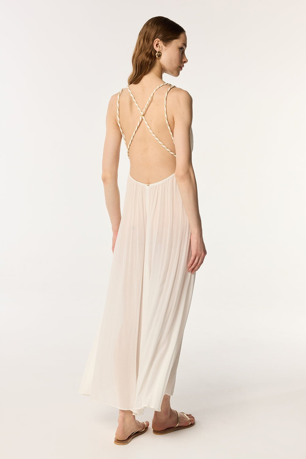 Long Dress Collette - Natural White - 3