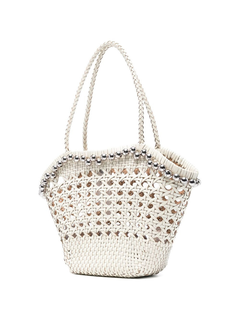 Lip woven beaded shoulder bag 3