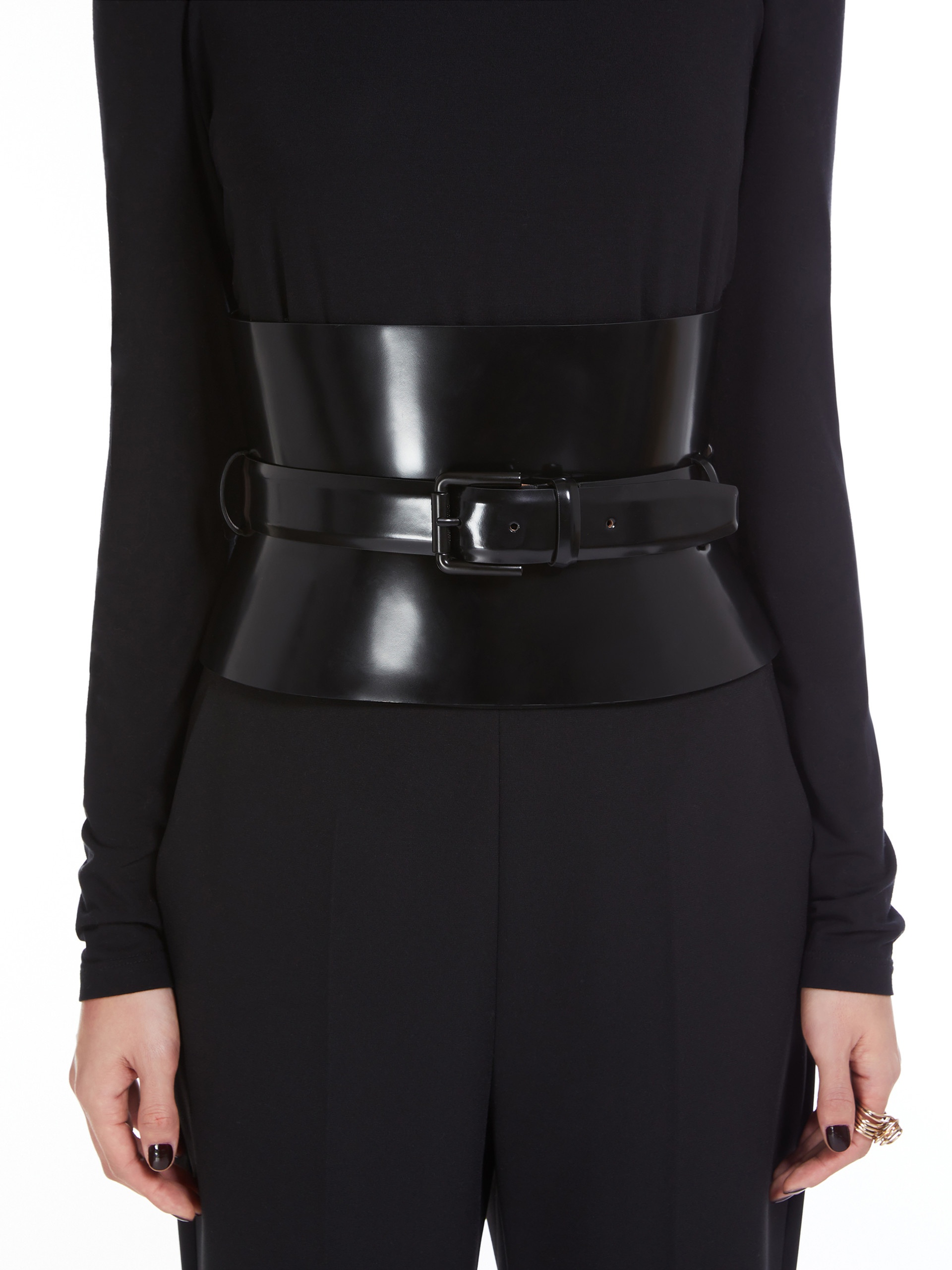 BUSTIER175 Leather bustier belt - 3