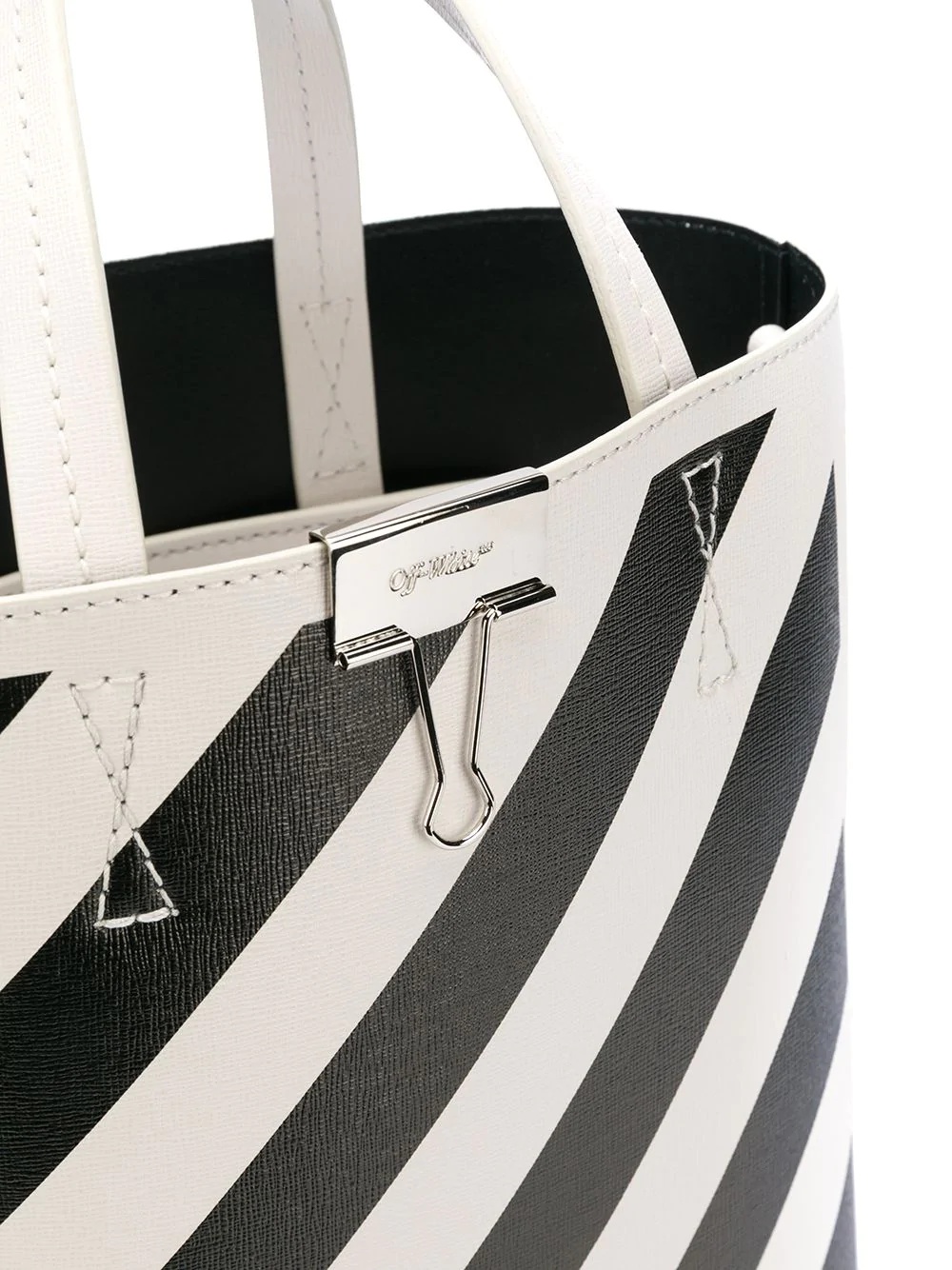 diagonal stripes tote - 4