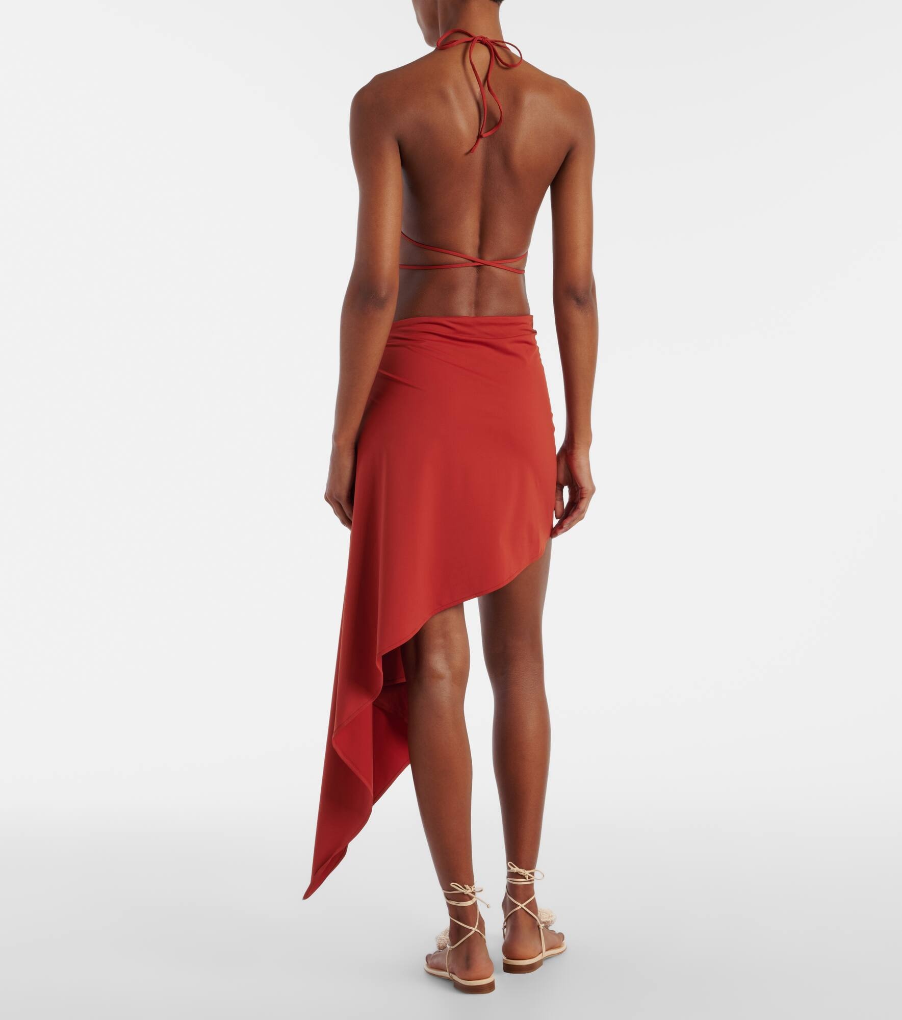 Asymmetrical beach cover-up - 3