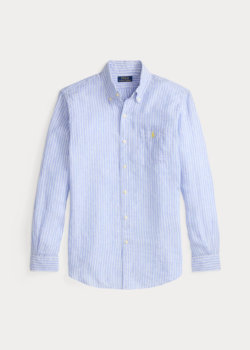 Classic Fit Striped Linen Shirt 1