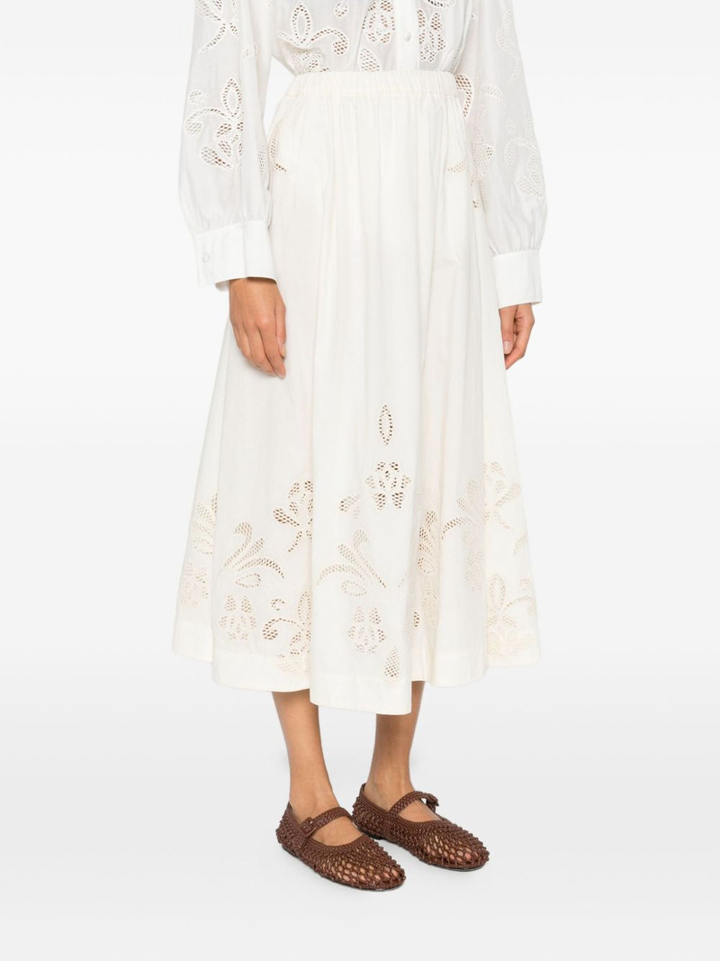 floral-embroidered midi skirt 3