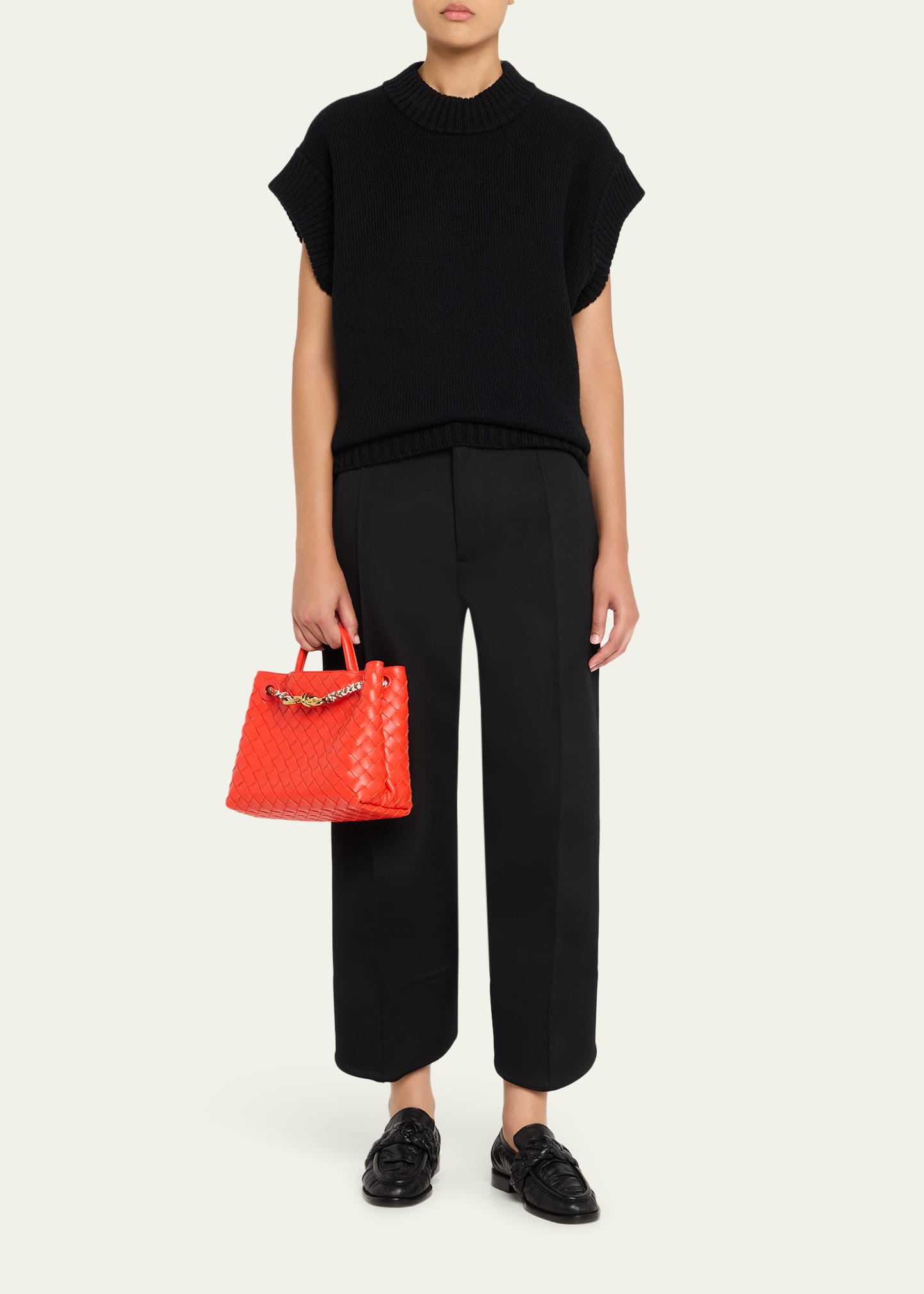 Andiamo Small Leather Top-Handle Bag - 6