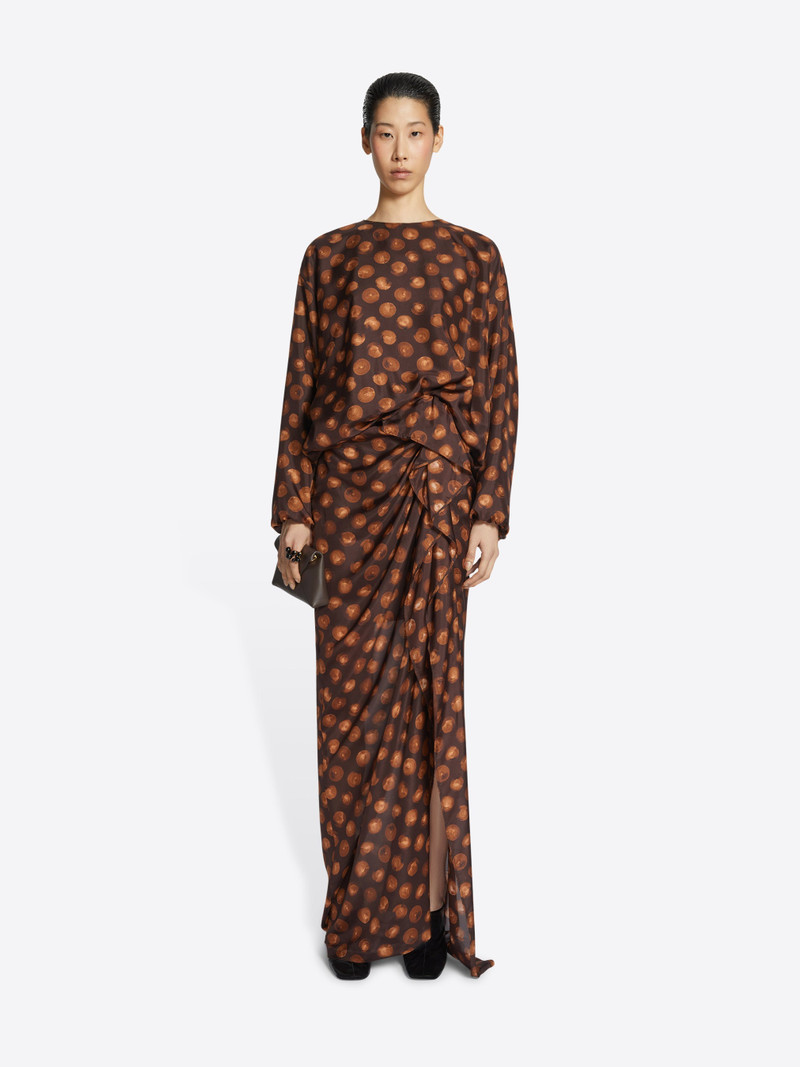 Dries Van Noten SILK DRAPED SKIRT outlook