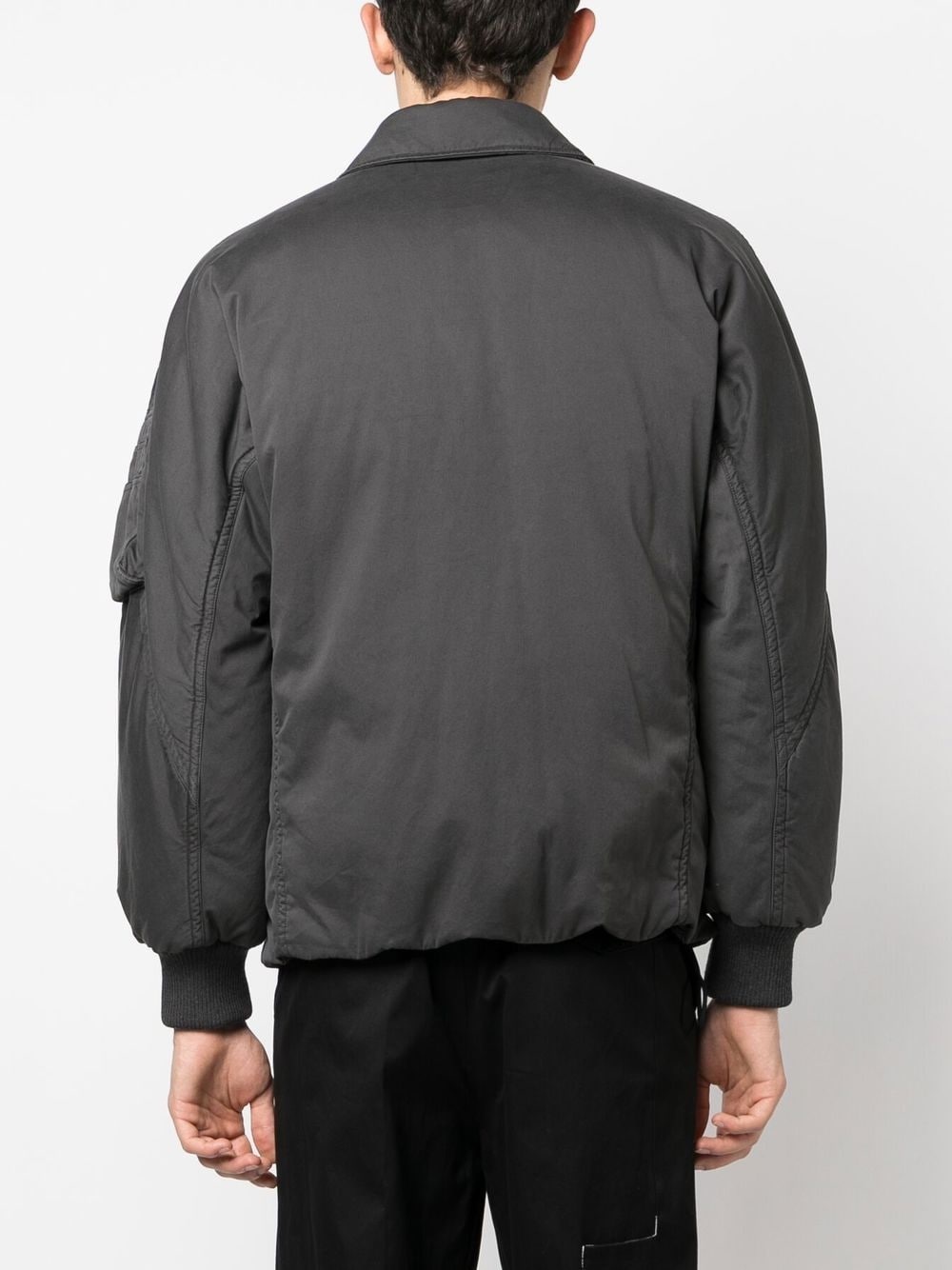 EMBROIDERED-LOGO BOMBER JACKET - 4