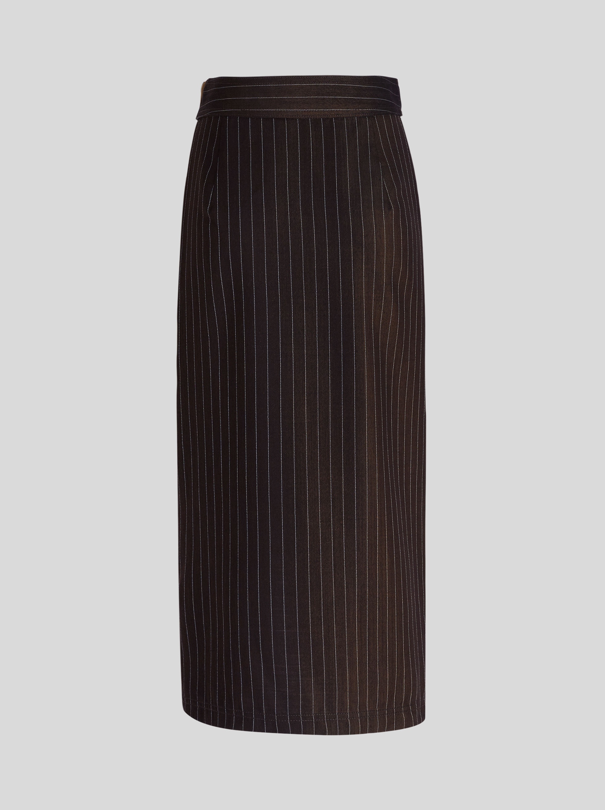 STRIPED WRAP SKIRT - 2