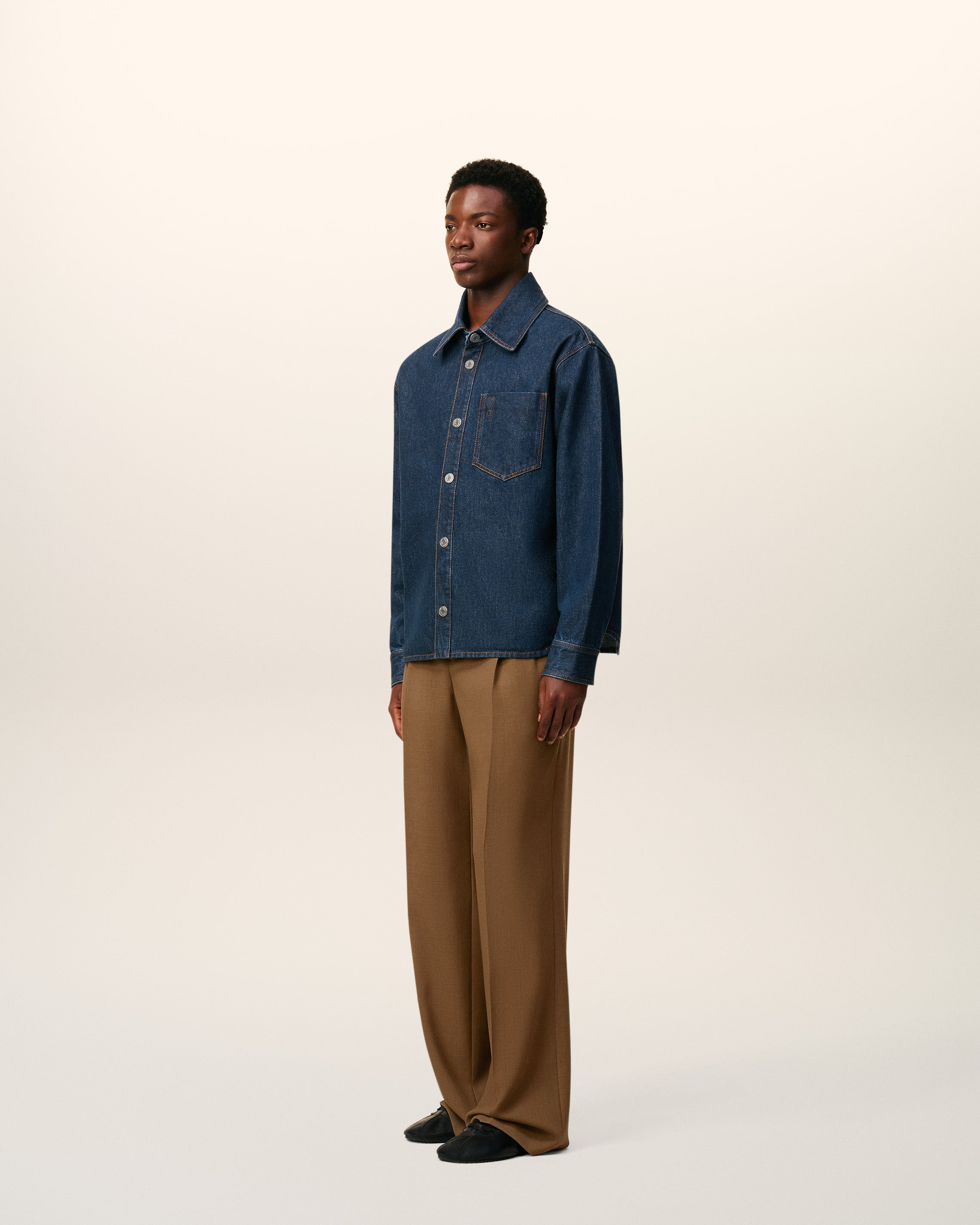 BLUE COTTON AMI DE COEUR OVERSHIRT - 6